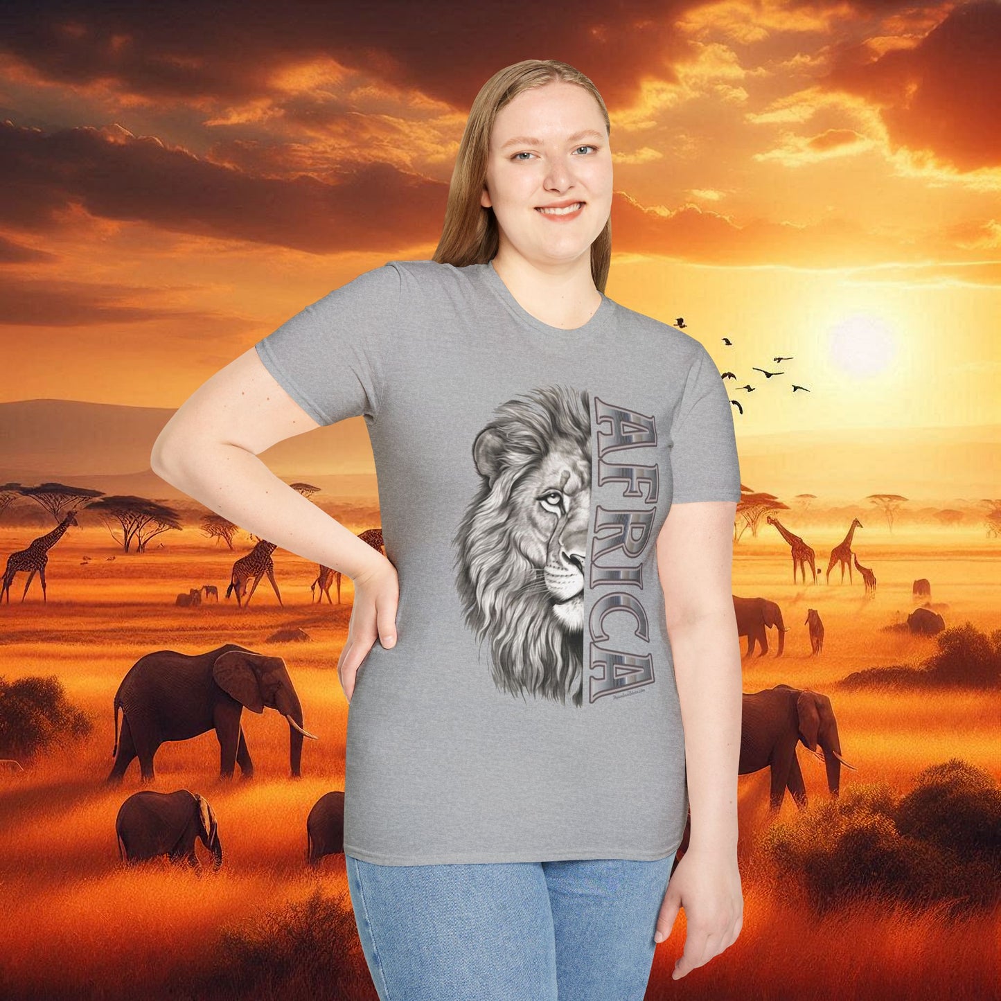 Lion Africa T-Shirt - Unisex