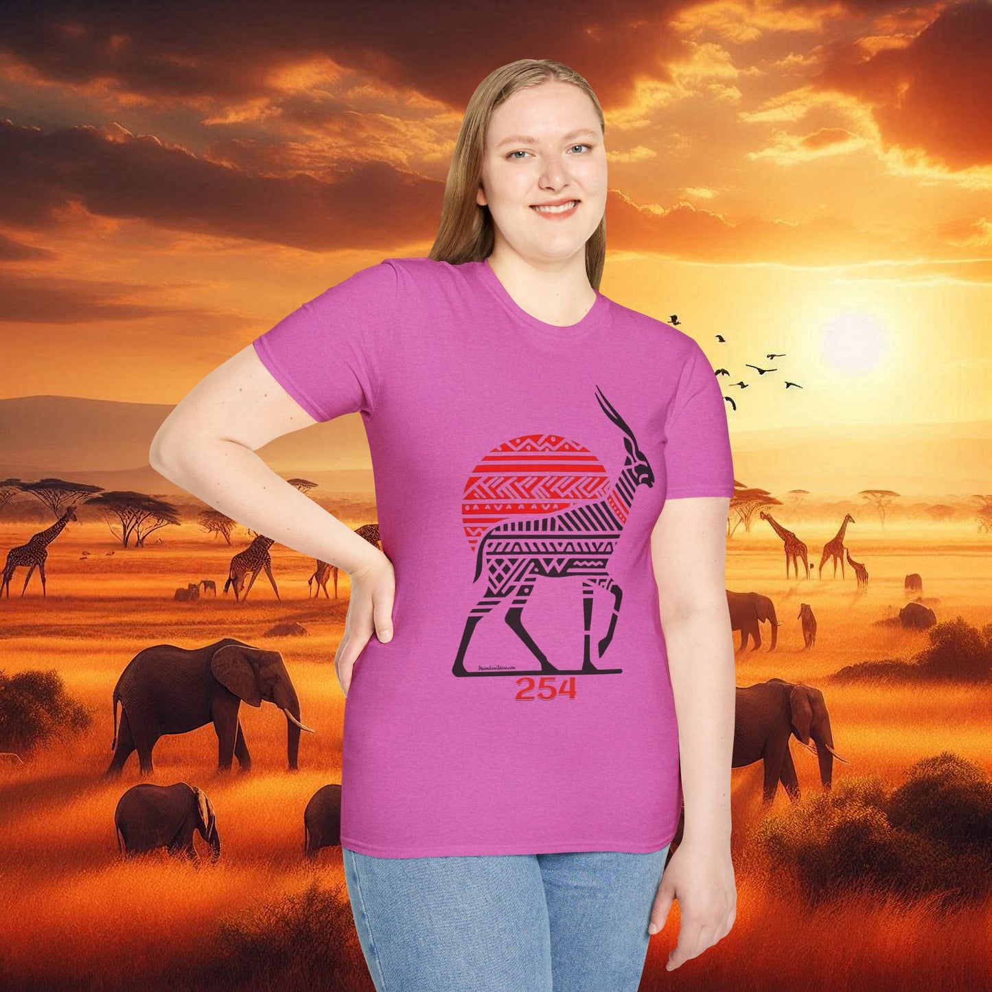 African Bead Style Impala T-Shirt