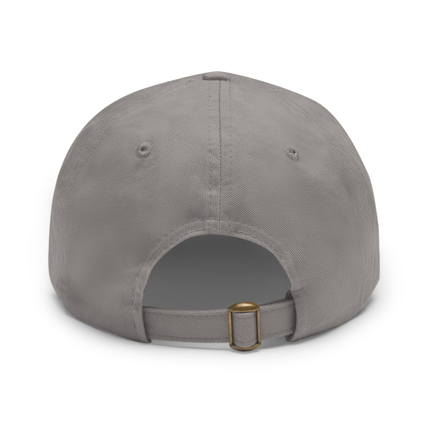 Kenyan Dad Hat with Leather Patch (Round)