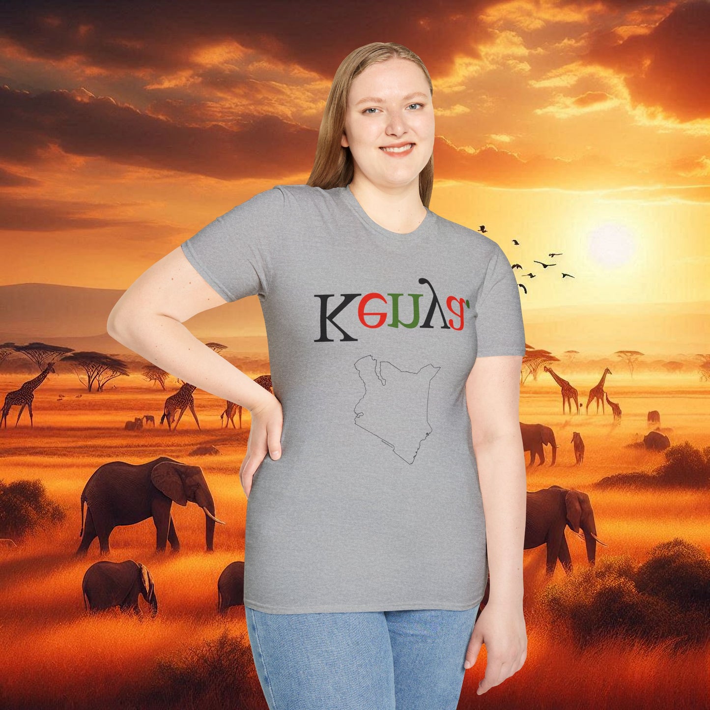 Inverted Tee - Kenya Inspired Unisex T-Shirt
