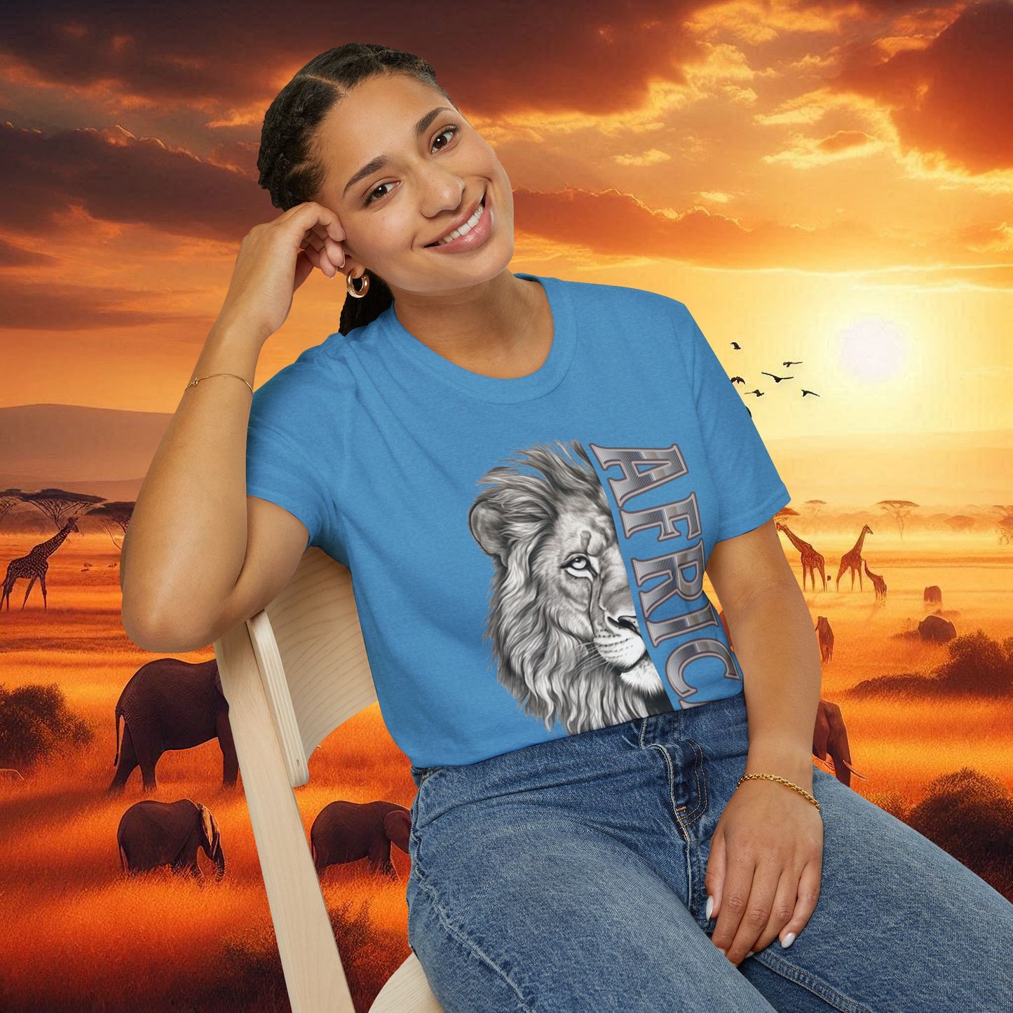 Lion Africa T-Shirt - Unisex