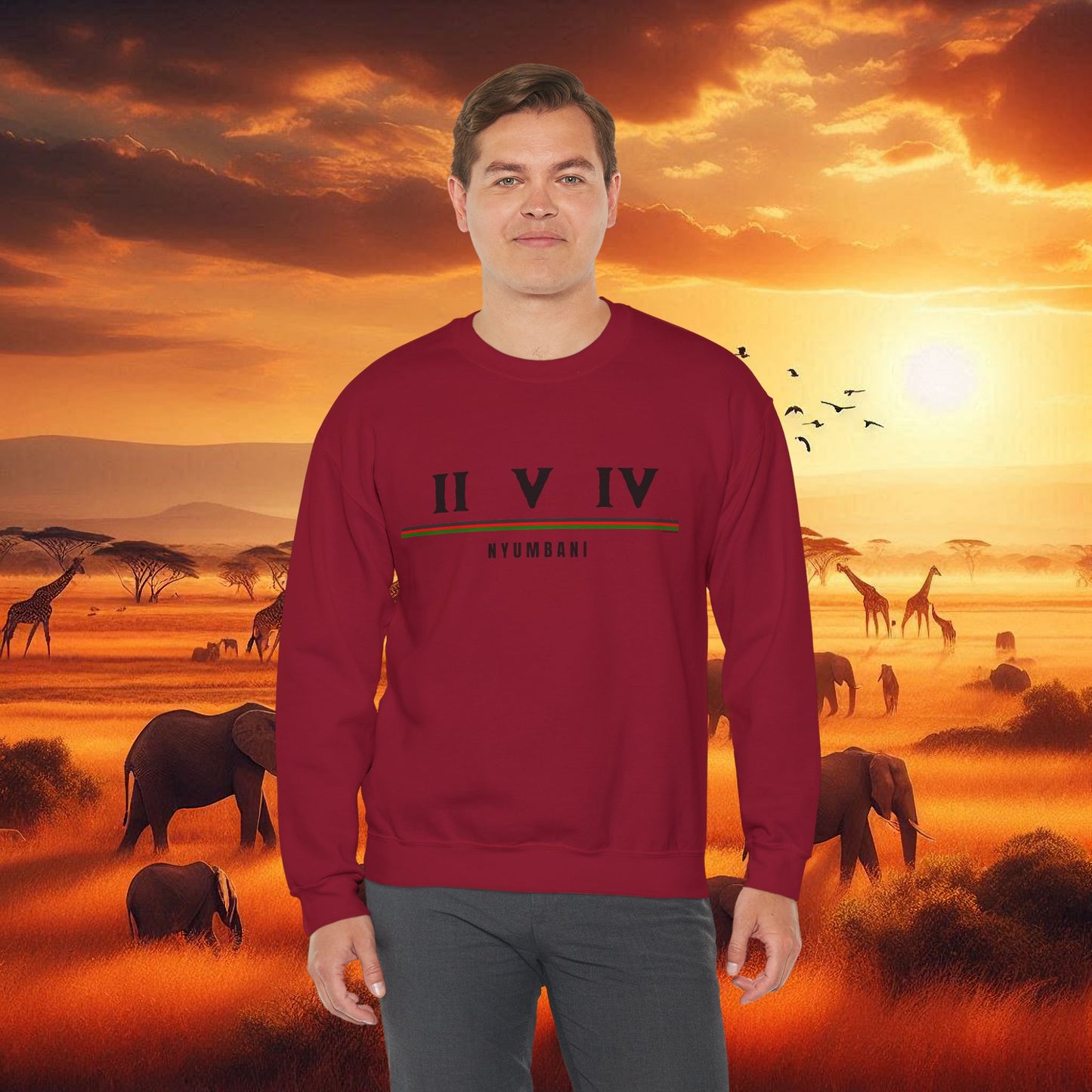 Kenyan 254 Flag Unisex Sweatshirt