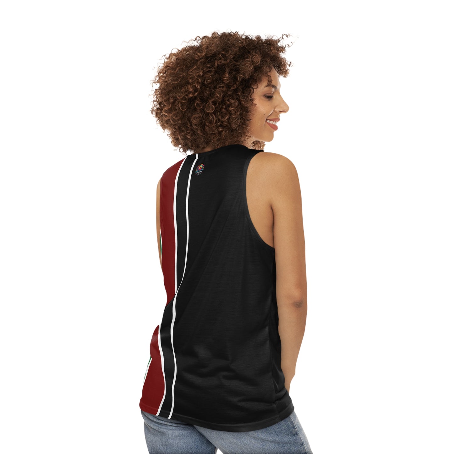 Kenyan Vertical Striped Unisex Tank Top (AOP)