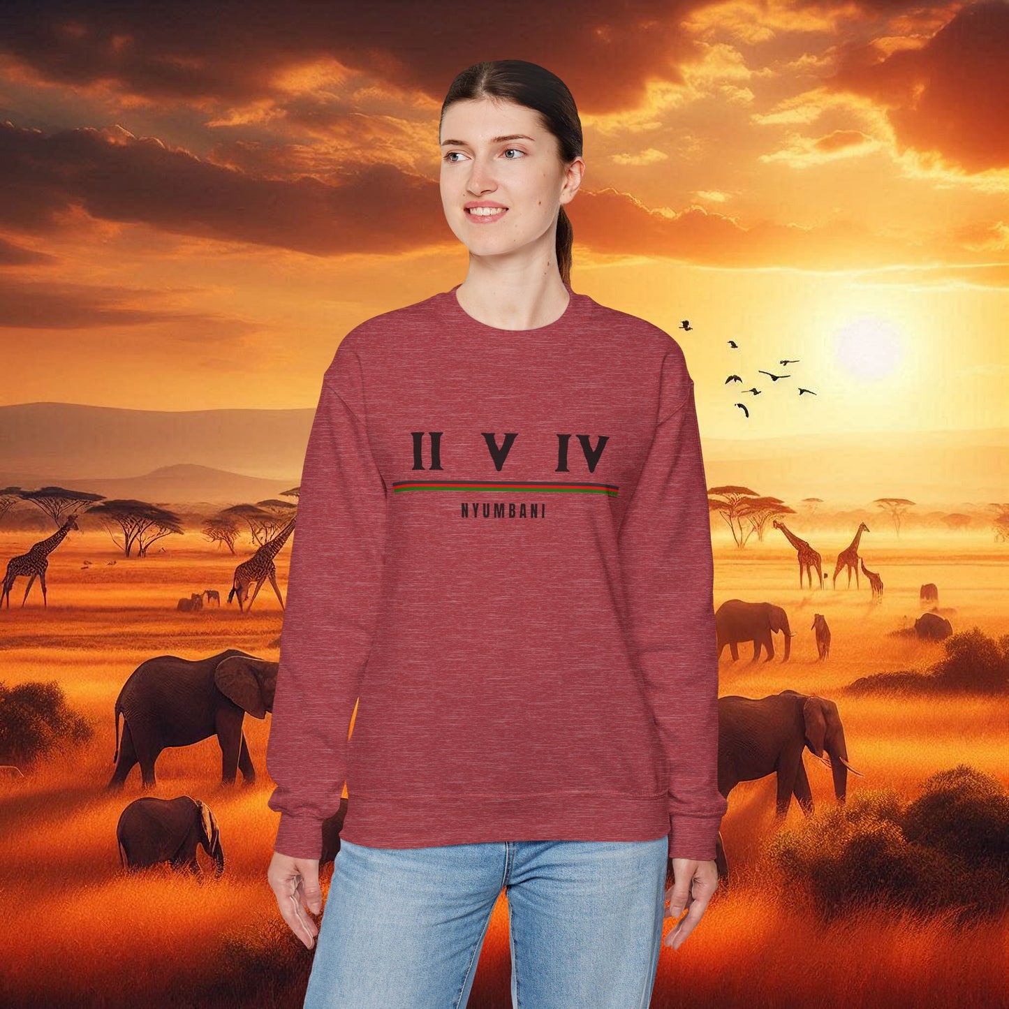 Kenyan 254 Flag Unisex Sweatshirt