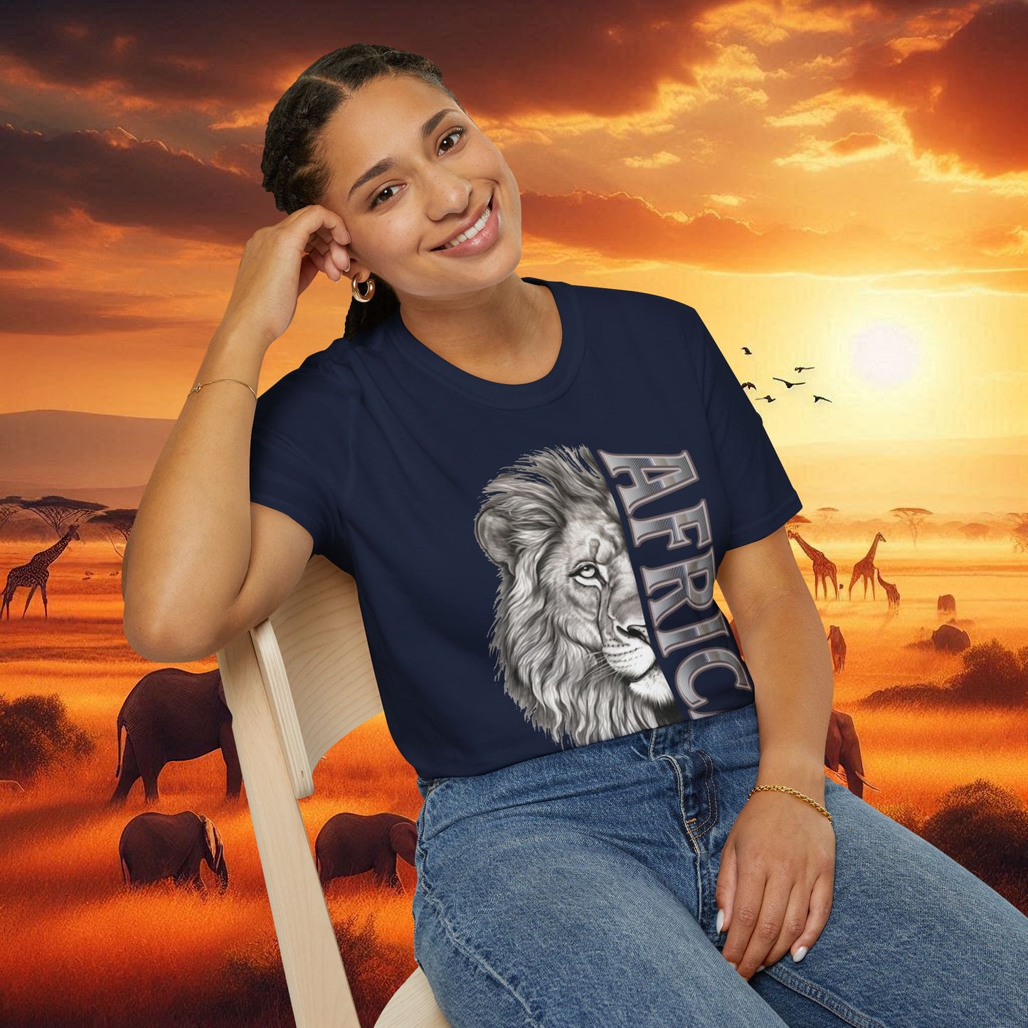 Lion Africa T-Shirt - Unisex
