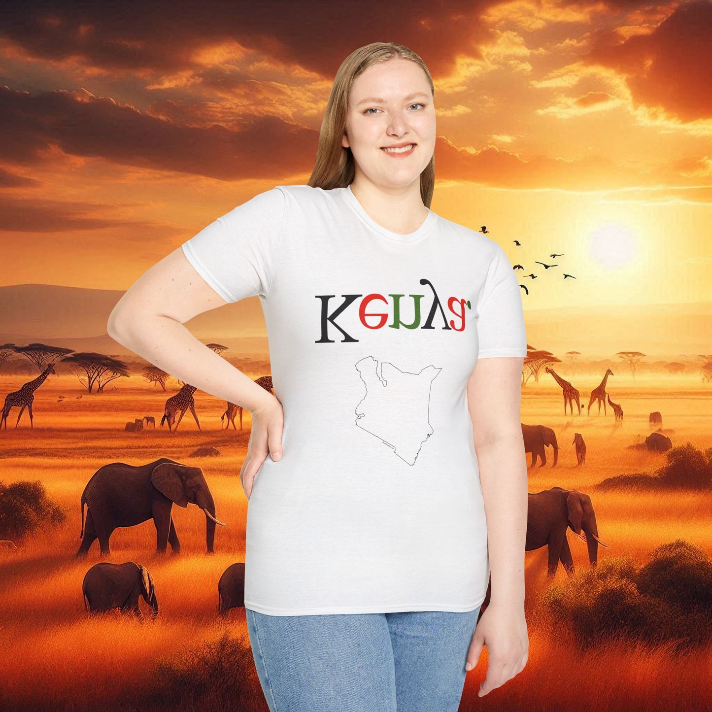 Inverted Tee - Kenya Inspired Unisex T-Shirt