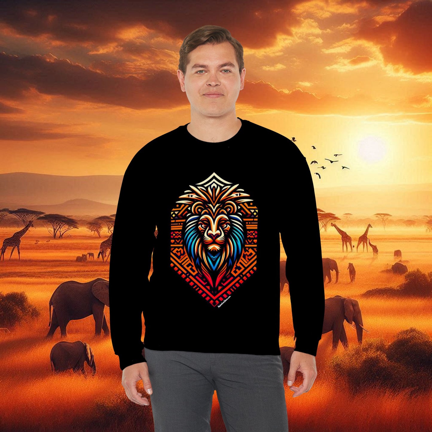 Lion Unisex Heavy Blend™ Crewneck Sweatshirt