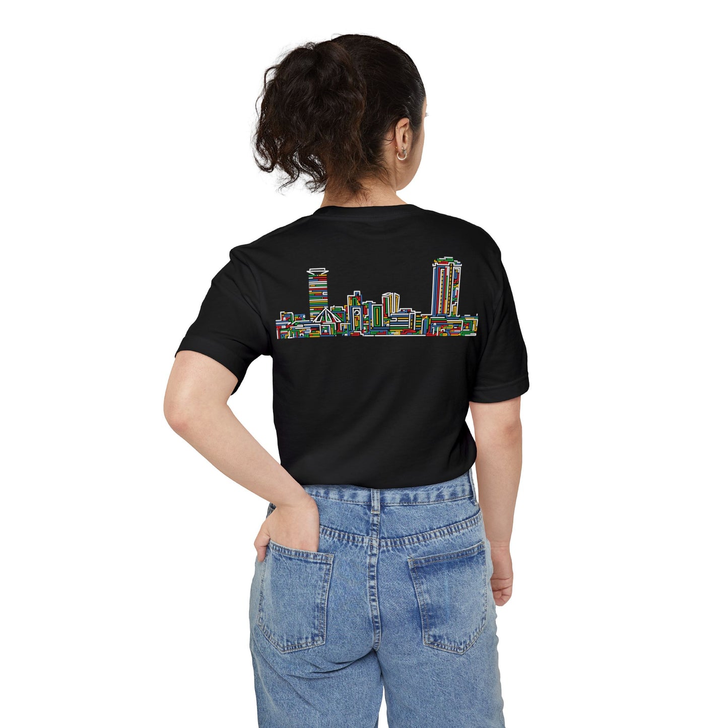 Nairobi Beaded Skyline Pocket T-shirt