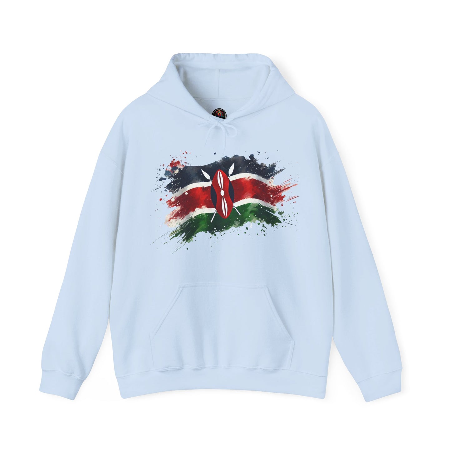Painted Kenyan Flag Hoodie