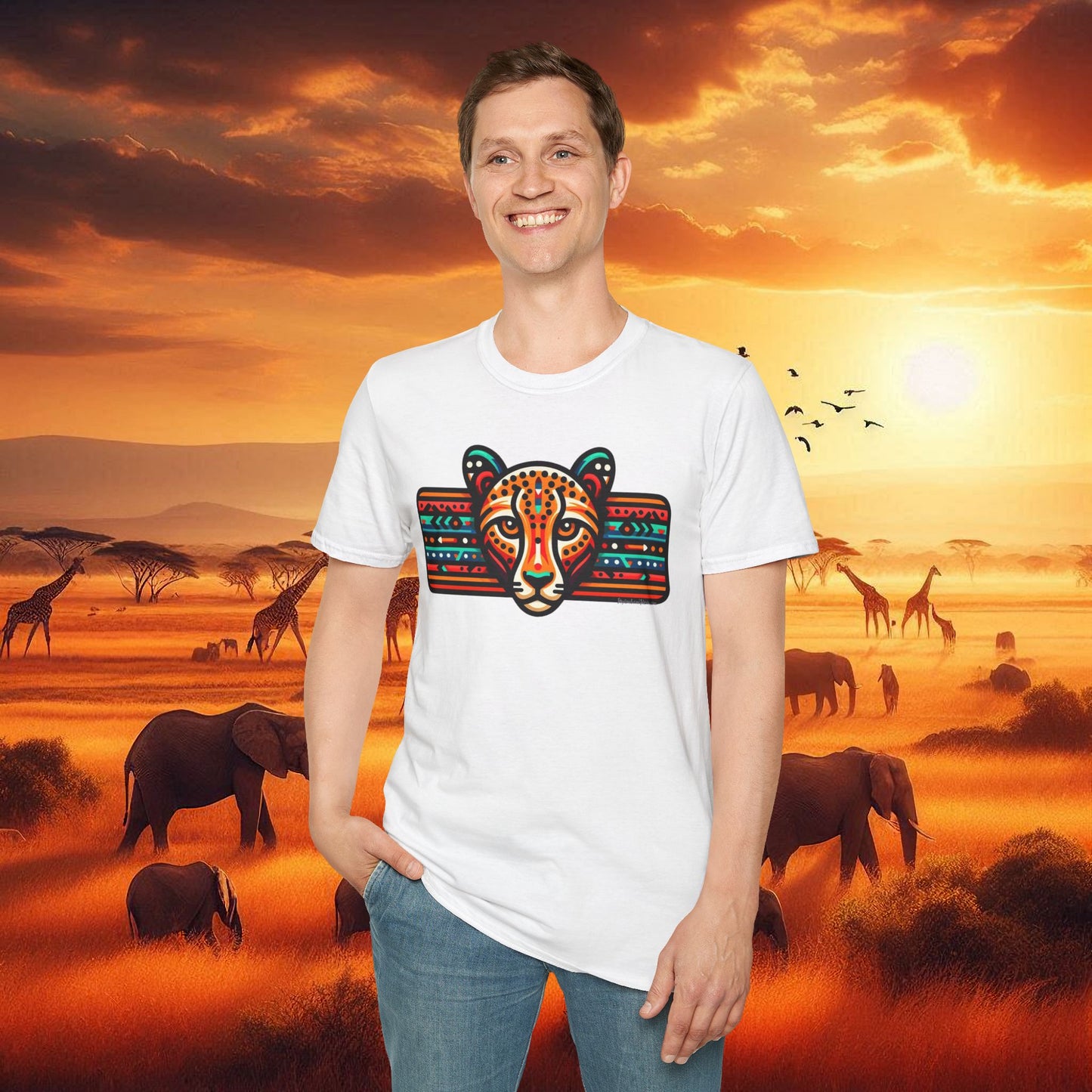 Leopard Tee Unisex Softstyle T-Shirt