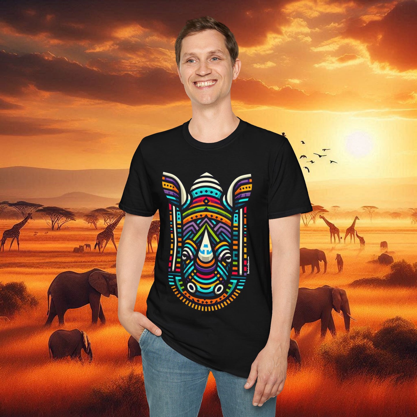 Rhino African Bead T-Shirt