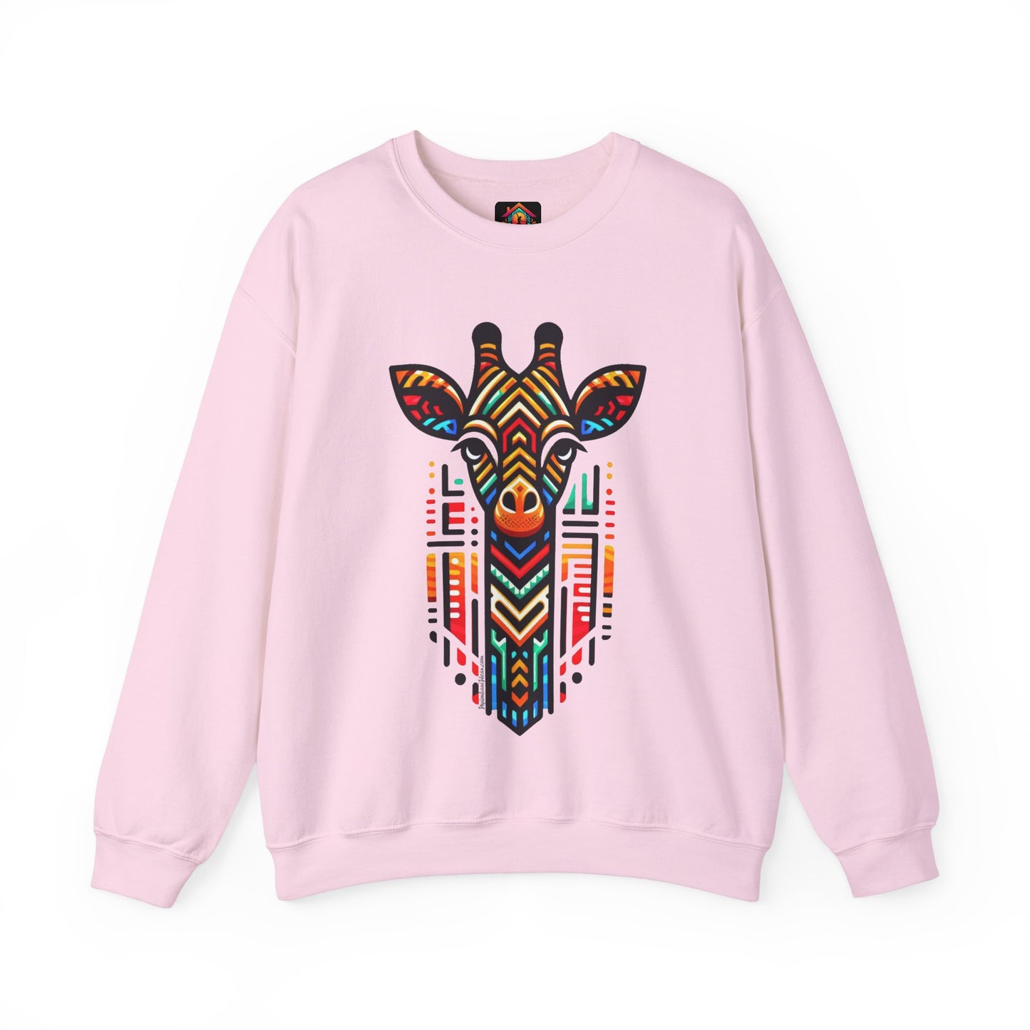 Giraffe African Bead Design Sweatshirt Unisex Heavy Blend™ Crewneck Sweatshirt