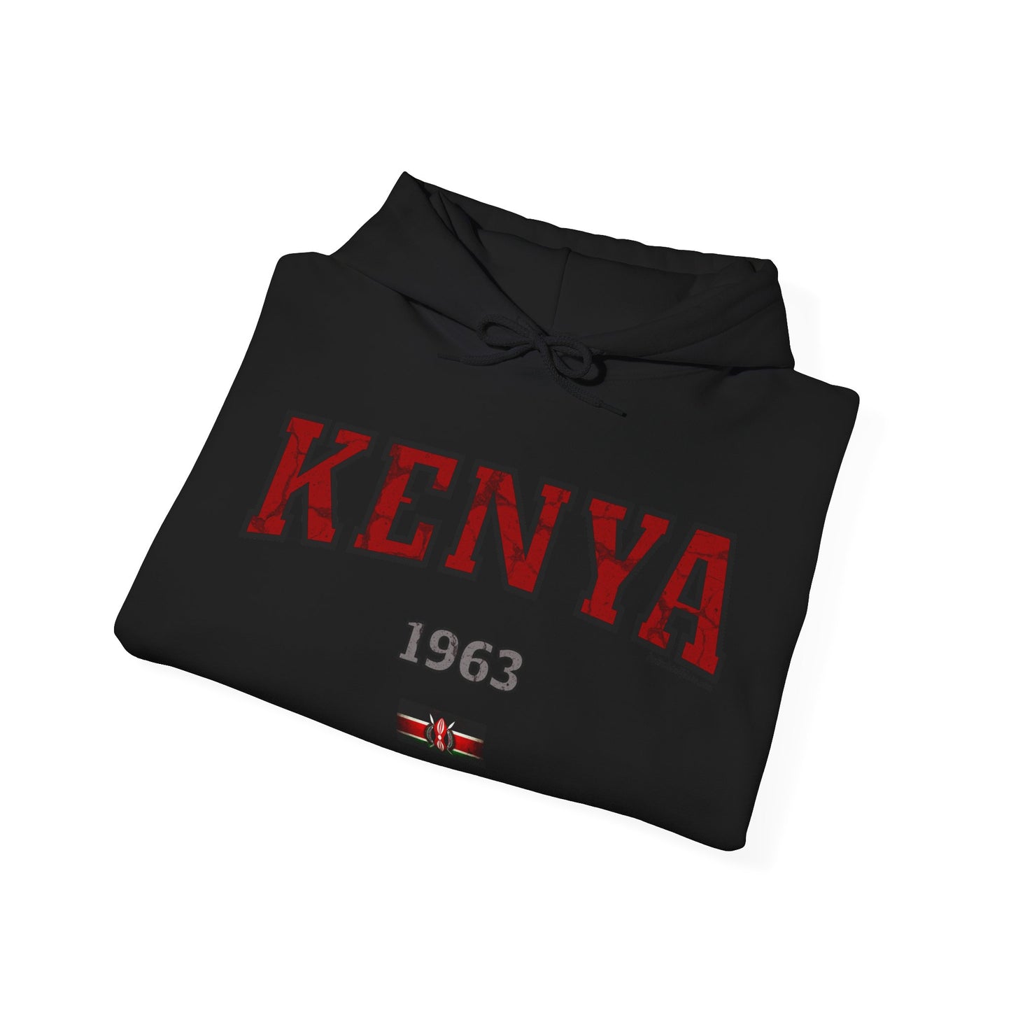 Kenyan 1963 Hooded Sweatshirt with Flag Design