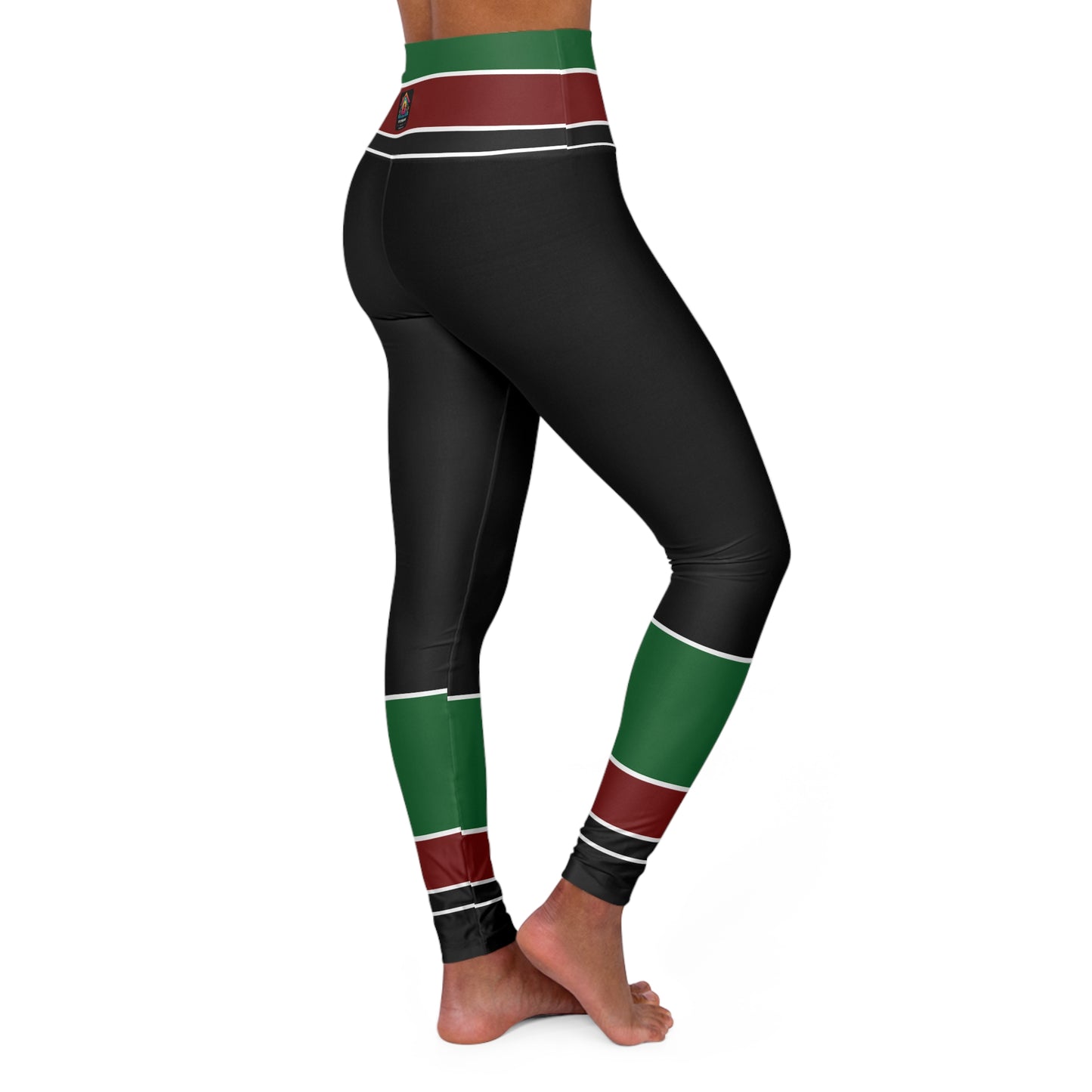 Kenyan High Waisted Yoga Leggings (AOP)