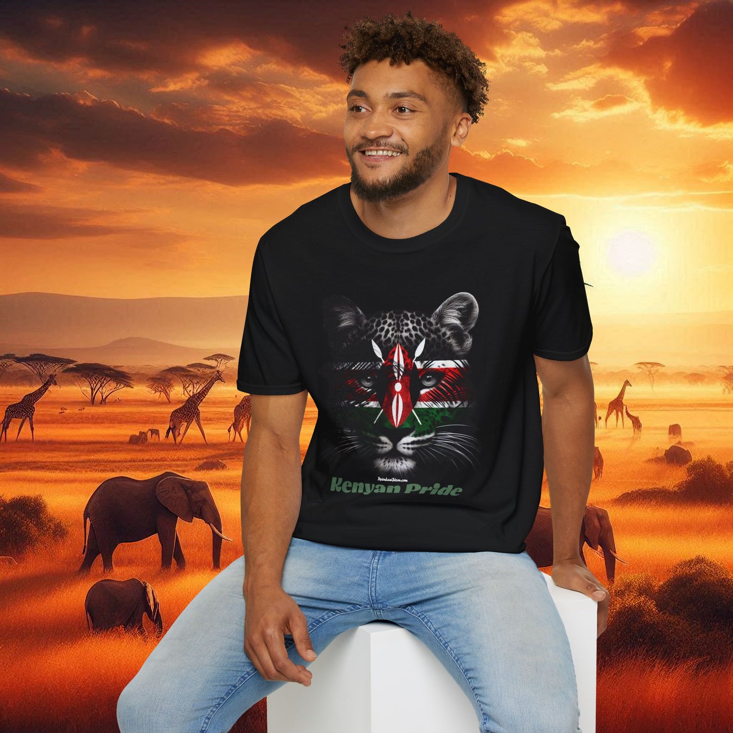 Kenyan Pride Leopard T-Shirt