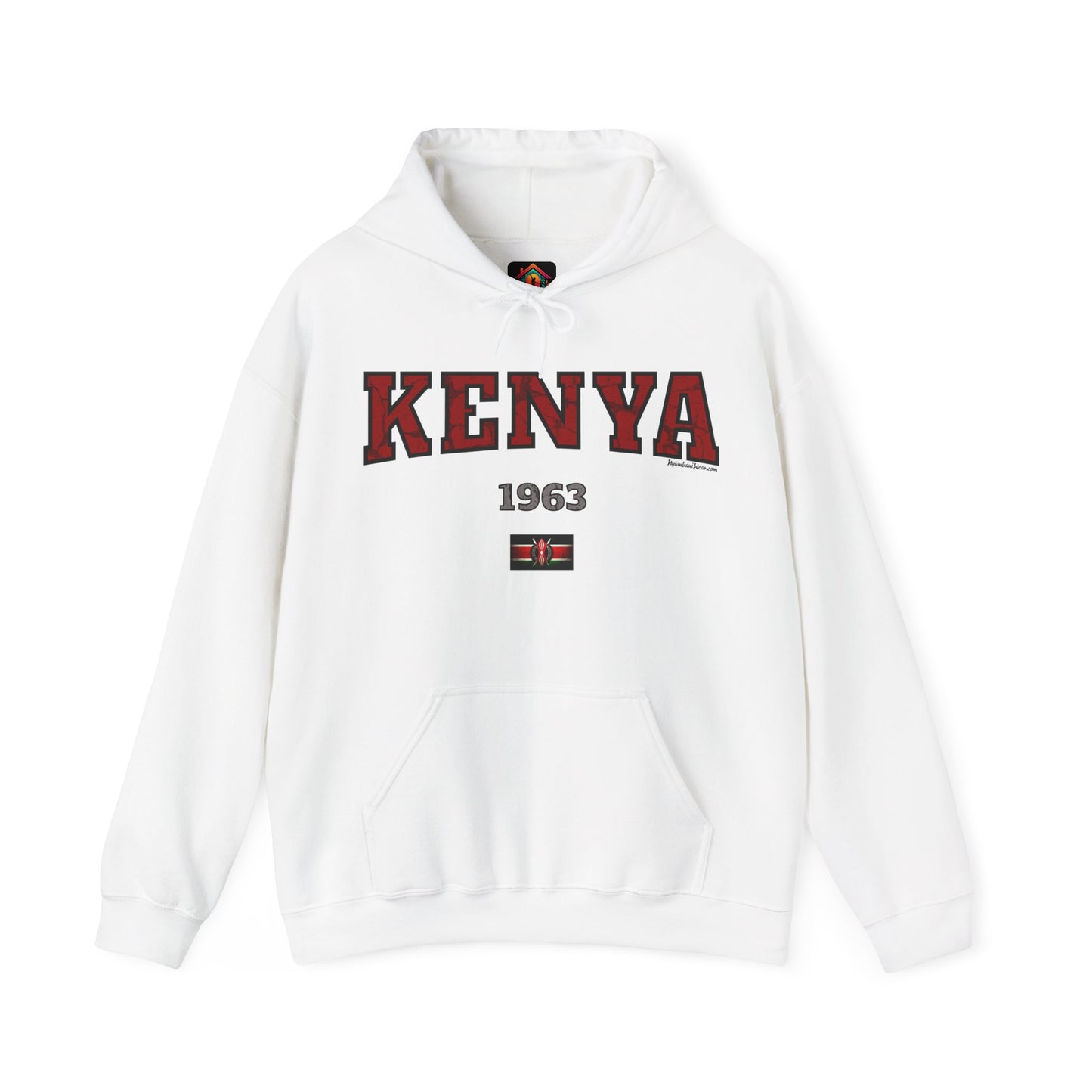 Kenyan 1963 Hooded Sweatshirt with Flag Design