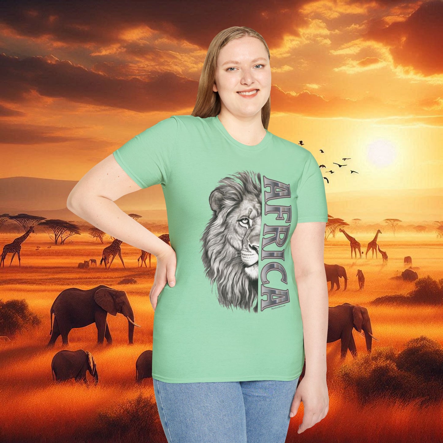 Lion Africa T-Shirt - Unisex