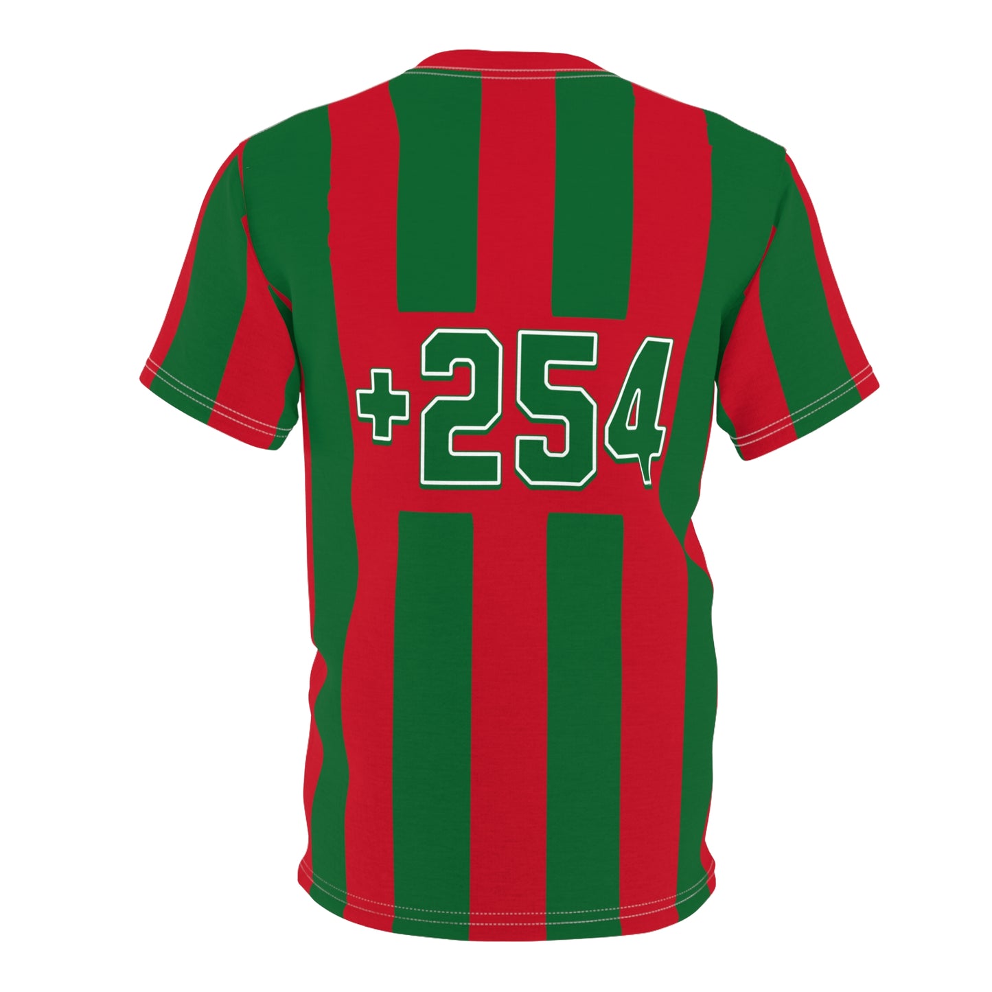 Soccer Jersey Tee - +254 Kenya Striped Design