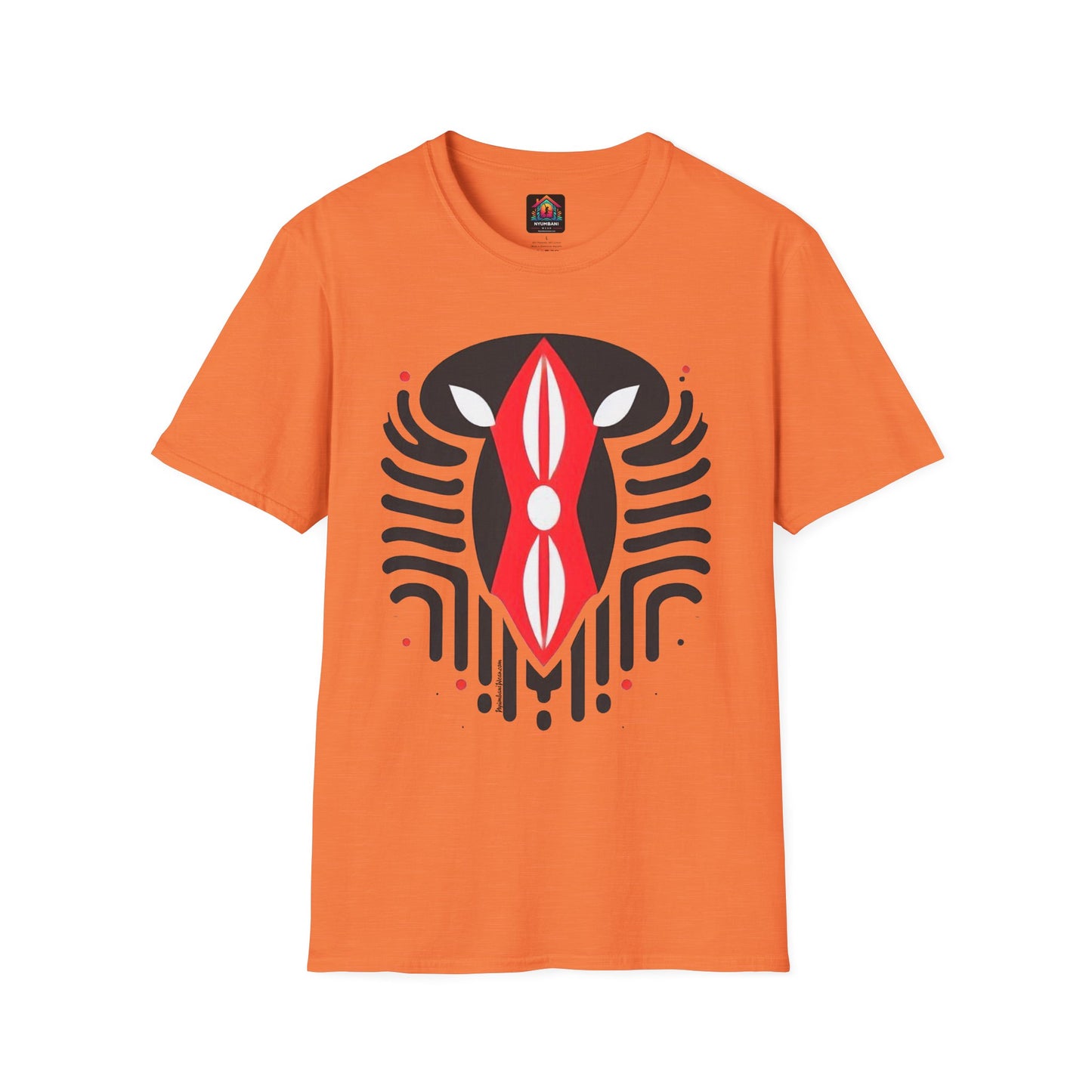 Kenyan Abstract Shield Unisex Softstyle T-Shirt