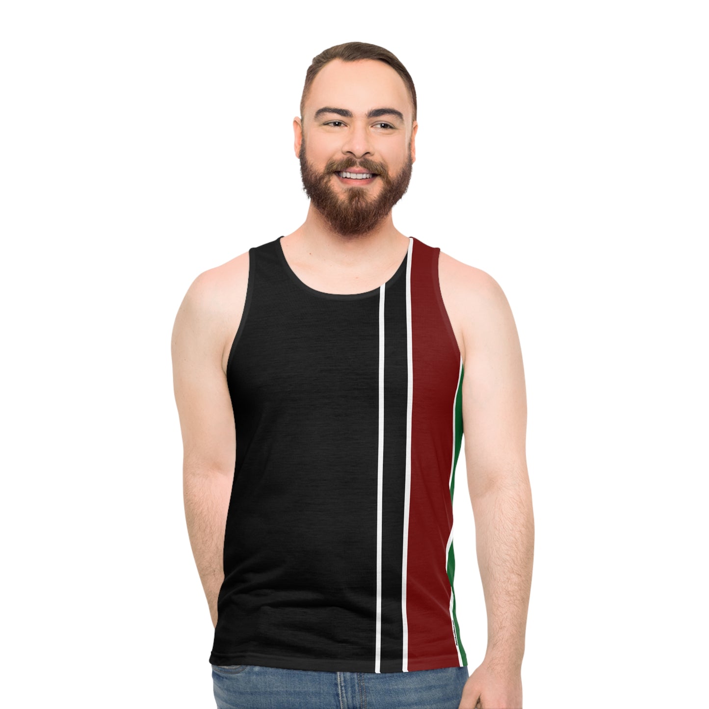 Kenyan Vertical Striped Unisex Tank Top (AOP)