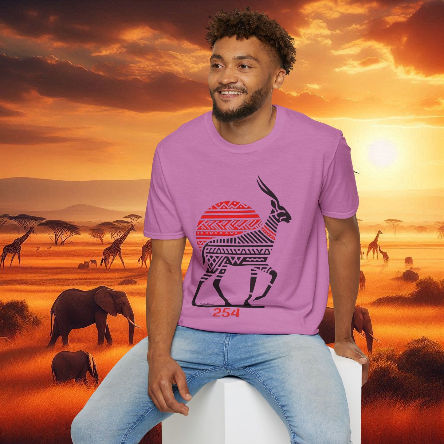 African Bead Style Impala T-Shirt