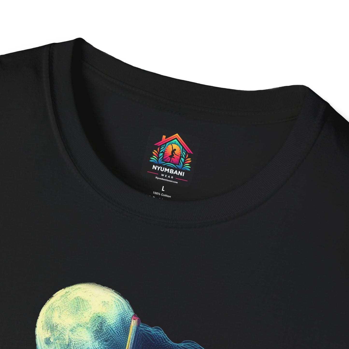 Graphic T-Shirt Space Age Kenya Imagine Kenya going to the moon