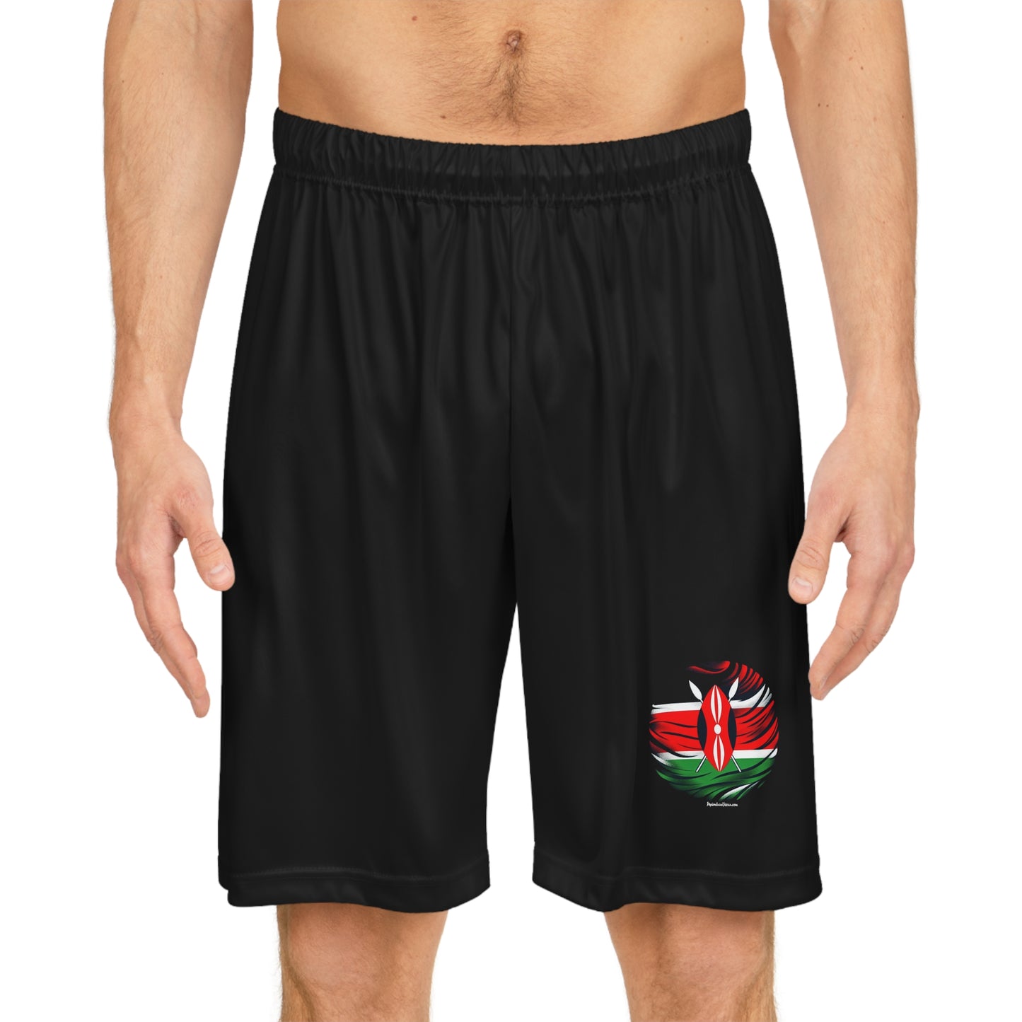 Kenyan Flag Basketball Shorts