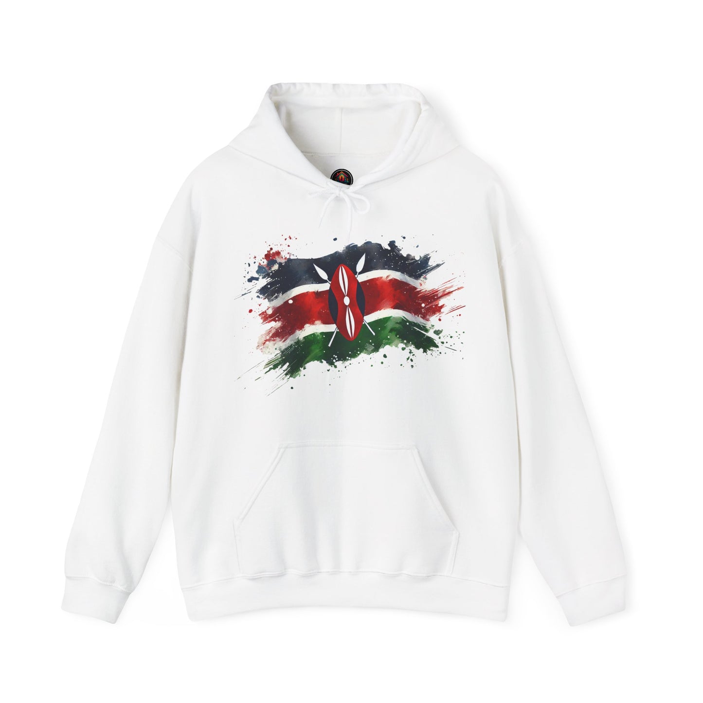 Painted Kenyan Flag Hoodie