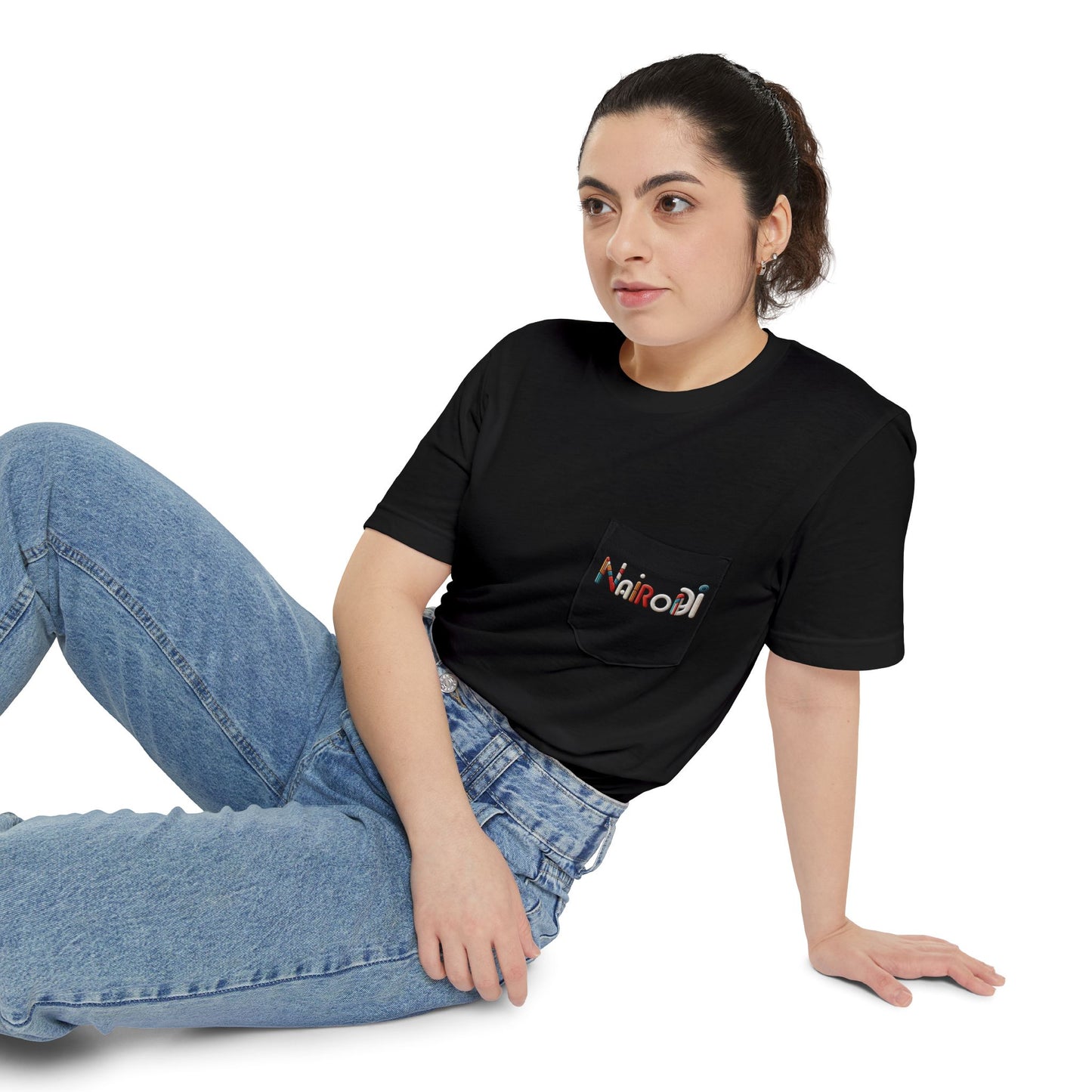 Nairobi Beaded Skyline Pocket T-shirt