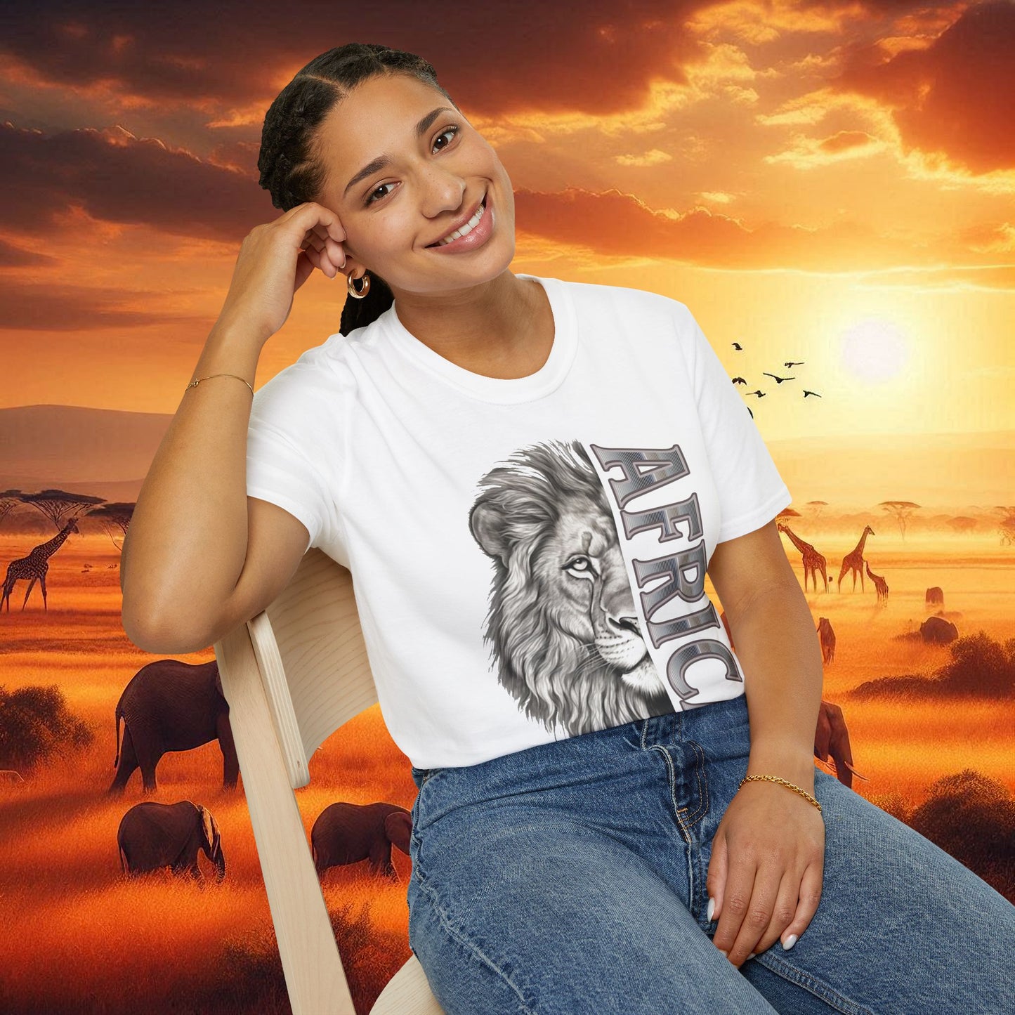 Lion Africa T-Shirt - Unisex