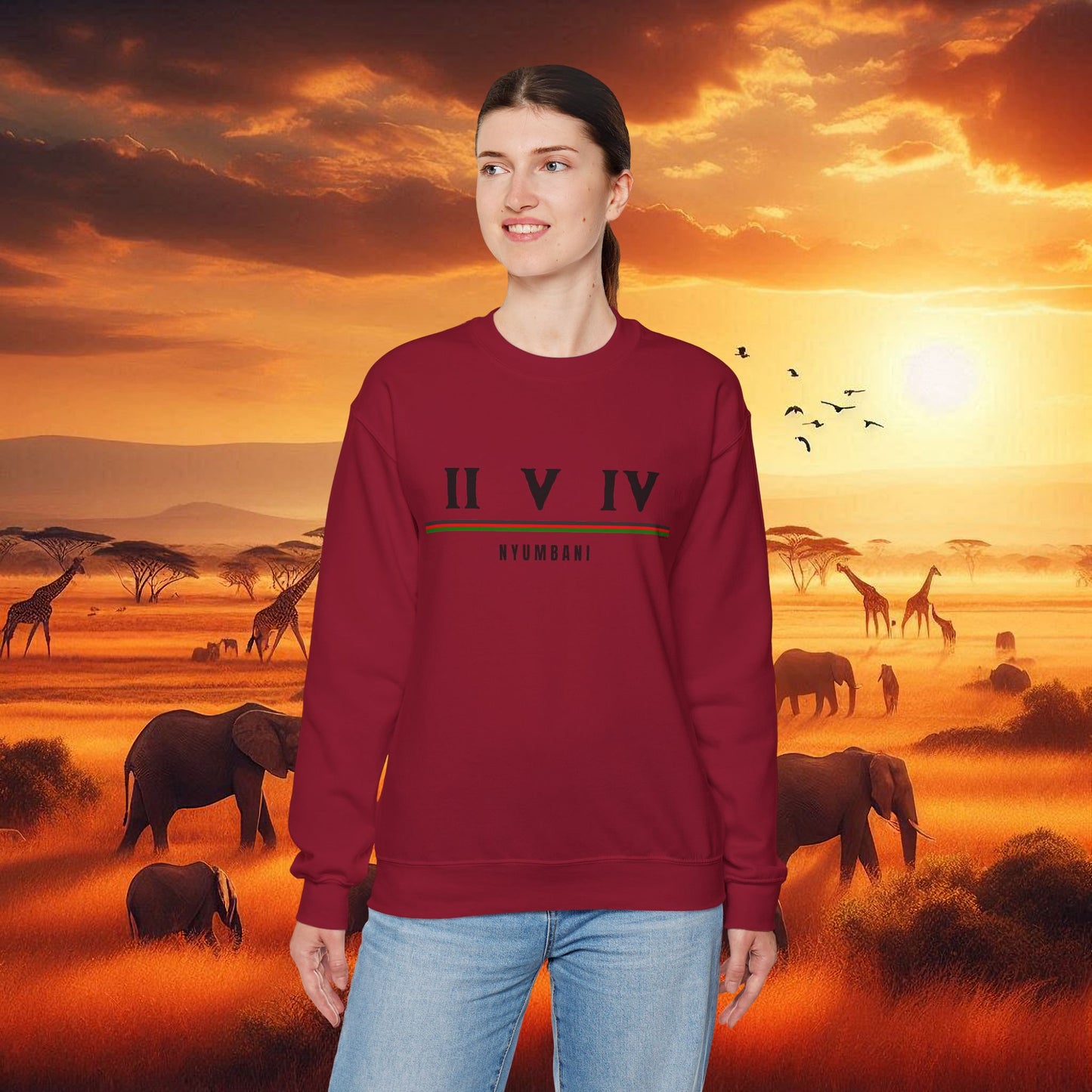 Kenyan 254 Flag Unisex Sweatshirt