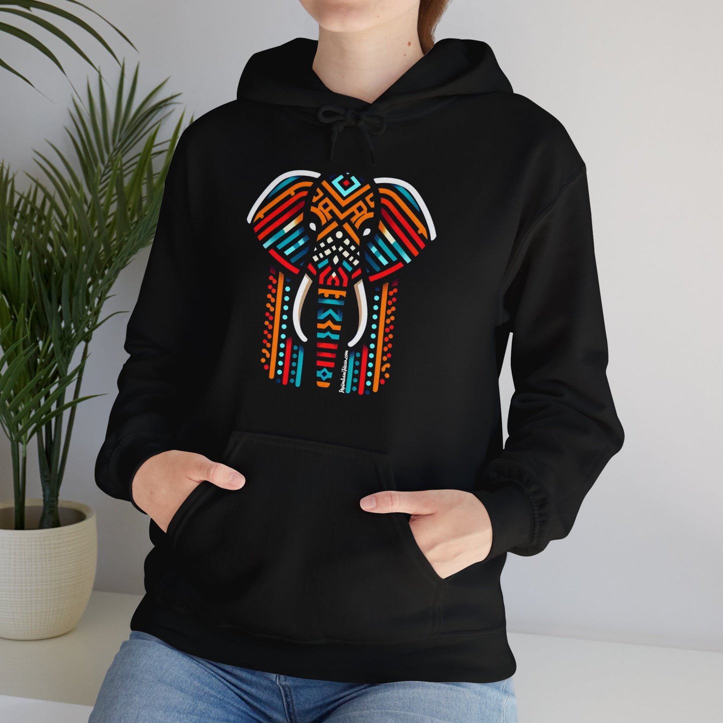 African Bead Elephant Hoodie