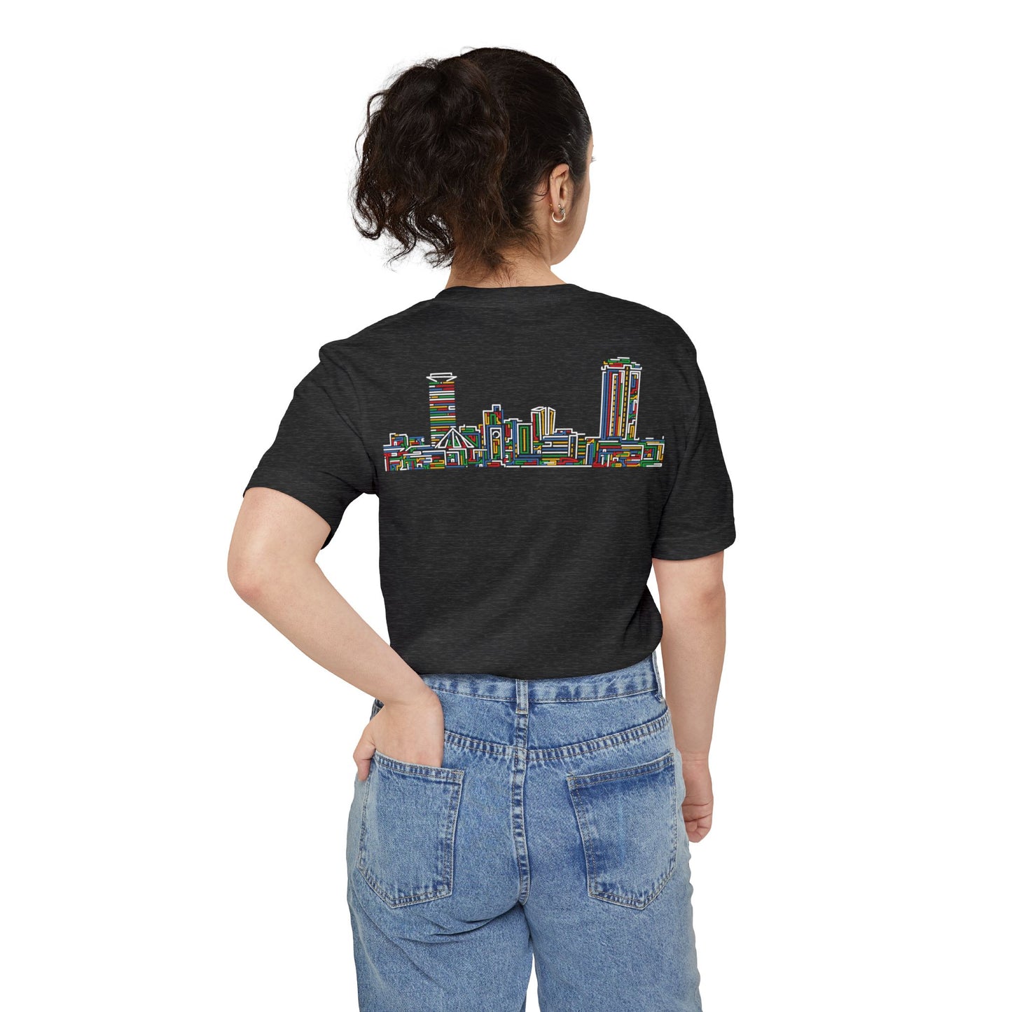 Nairobi Beaded Skyline Pocket T-shirt