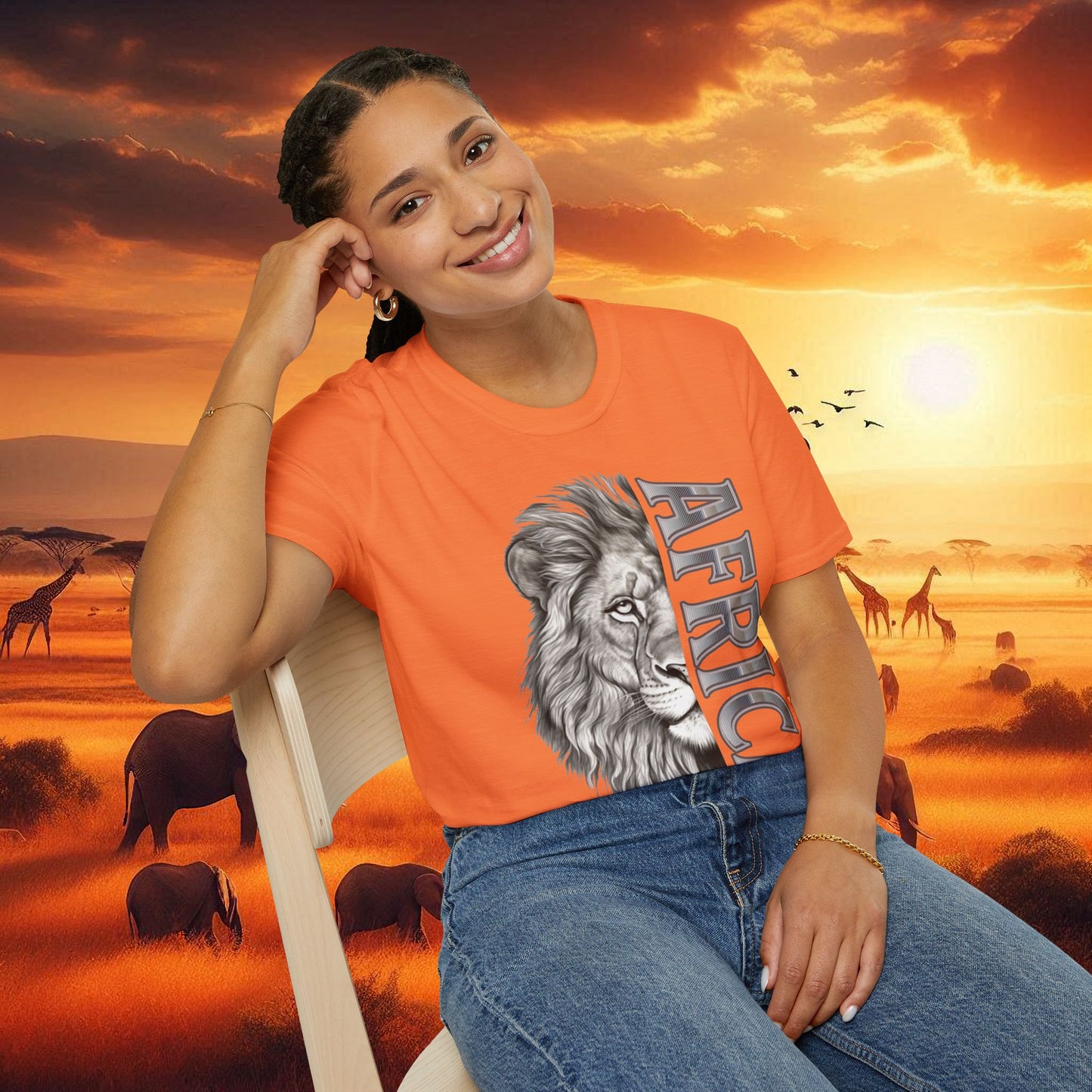 Lion Africa T-Shirt - Unisex