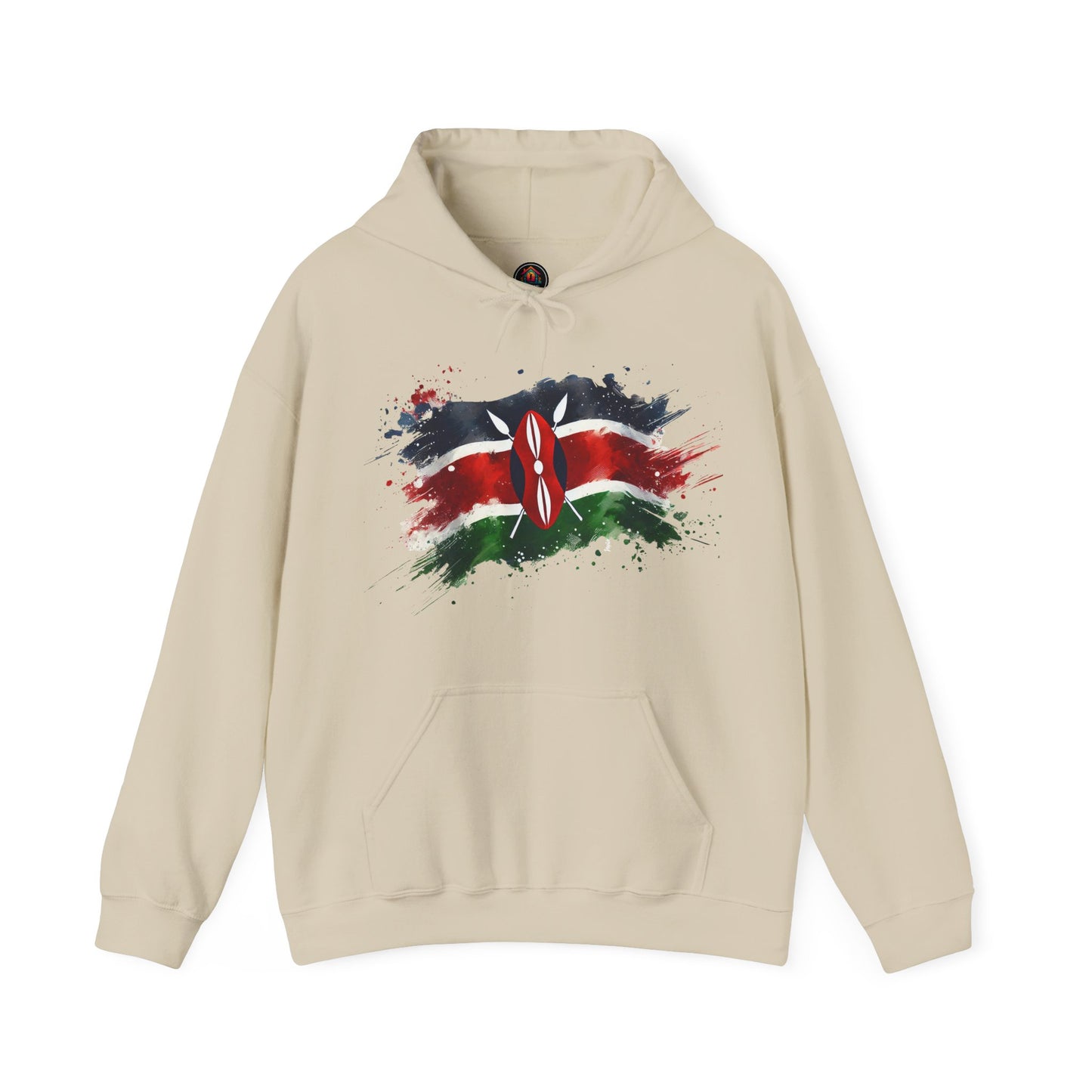 Painted Kenyan Flag Hoodie