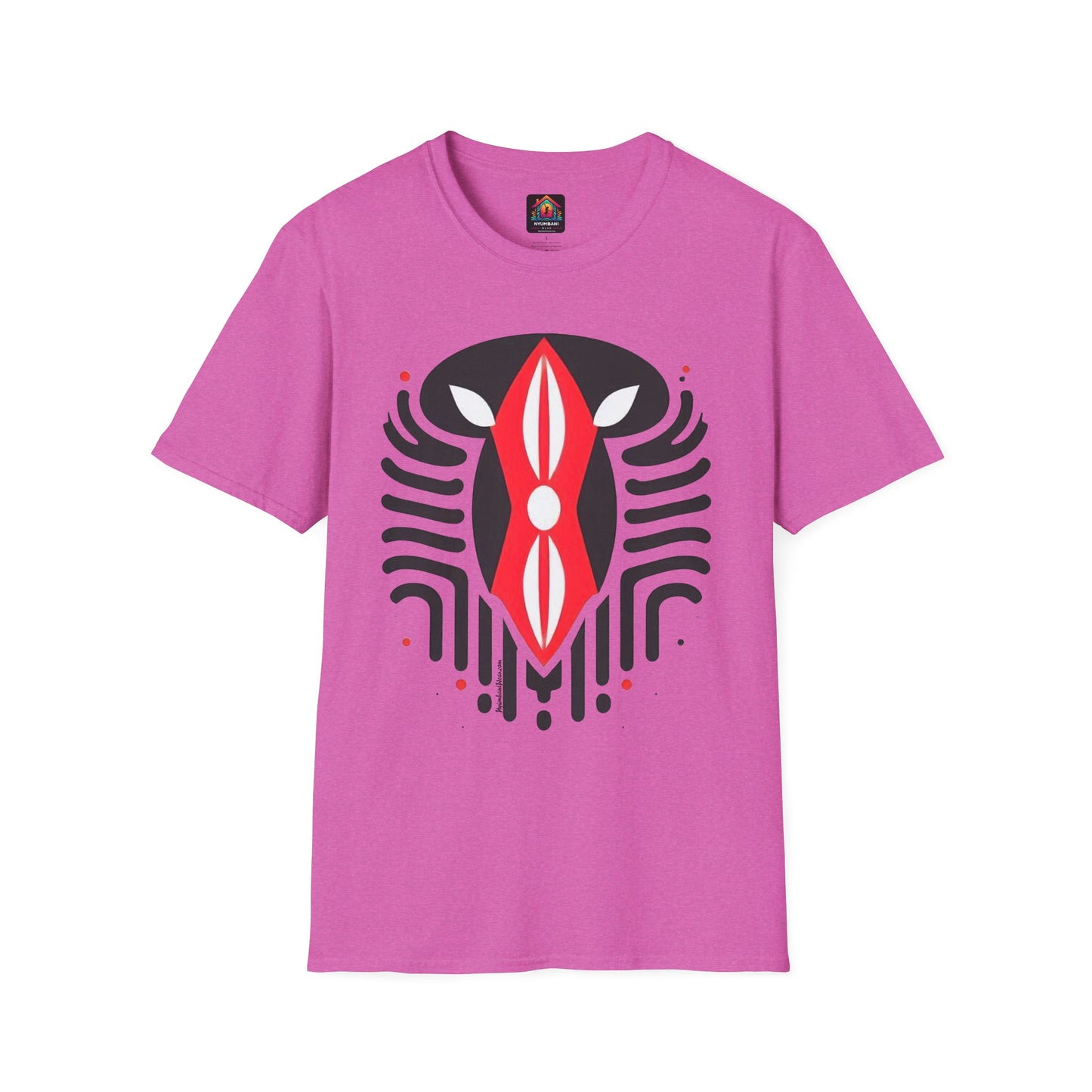 Kenyan Abstract Shield Unisex Softstyle T-Shirt