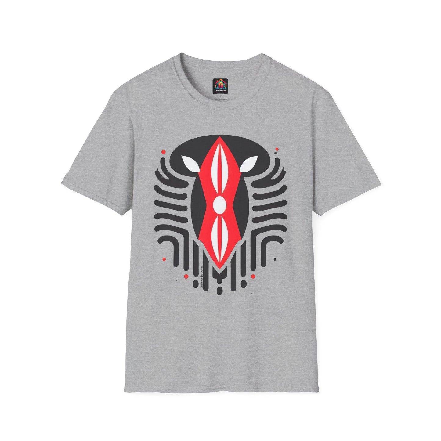 Kenyan Abstract Shield Unisex Softstyle T-Shirt