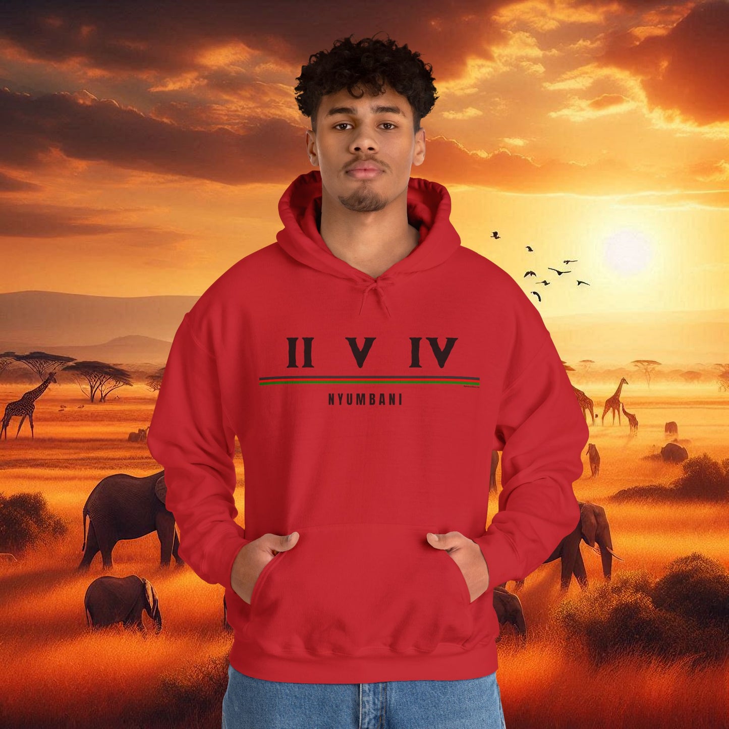 Kenya 254 Home Hooded Sweatshirt