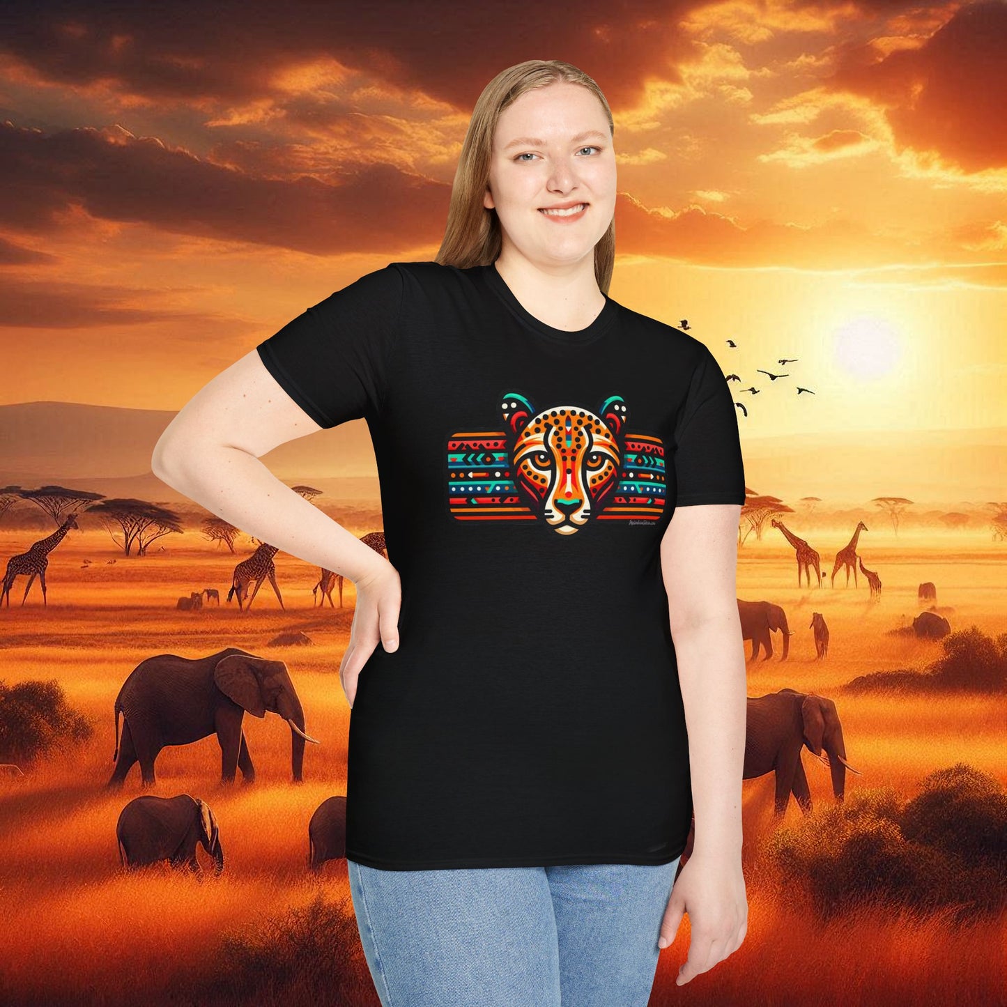 Leopard Tee Unisex Softstyle T-Shirt