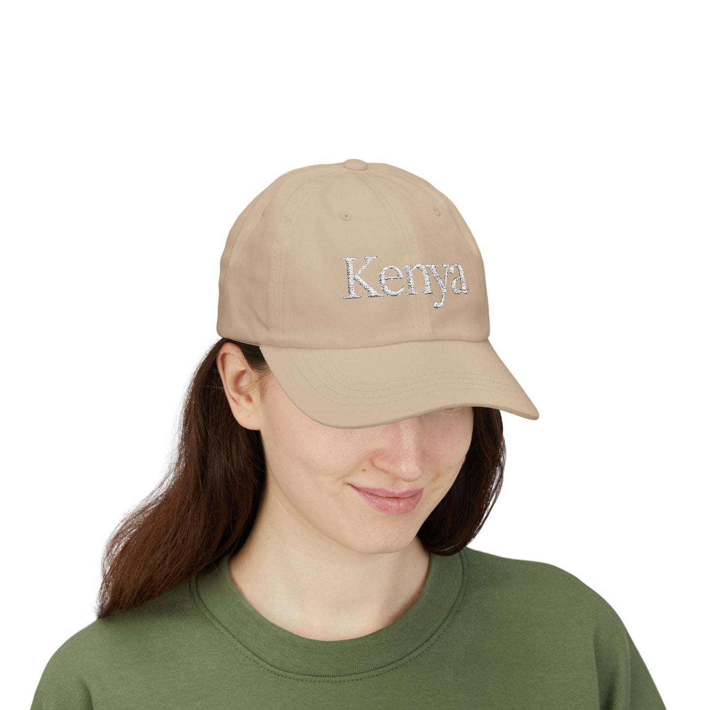 White Kenya Embroidered Cap