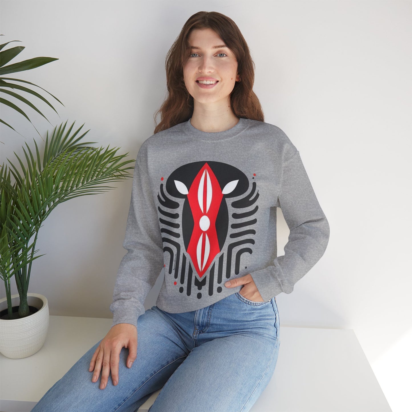 Kenyan Shield Unisex Heavy Blend™ Crewneck Sweatshirt