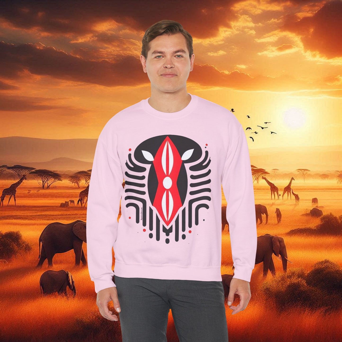 Kenyan Shield Unisex Heavy Blend™ Crewneck Sweatshirt