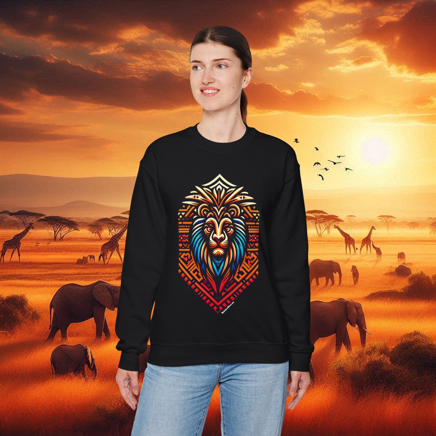 Lion Unisex Heavy Blend™ Crewneck Sweatshirt