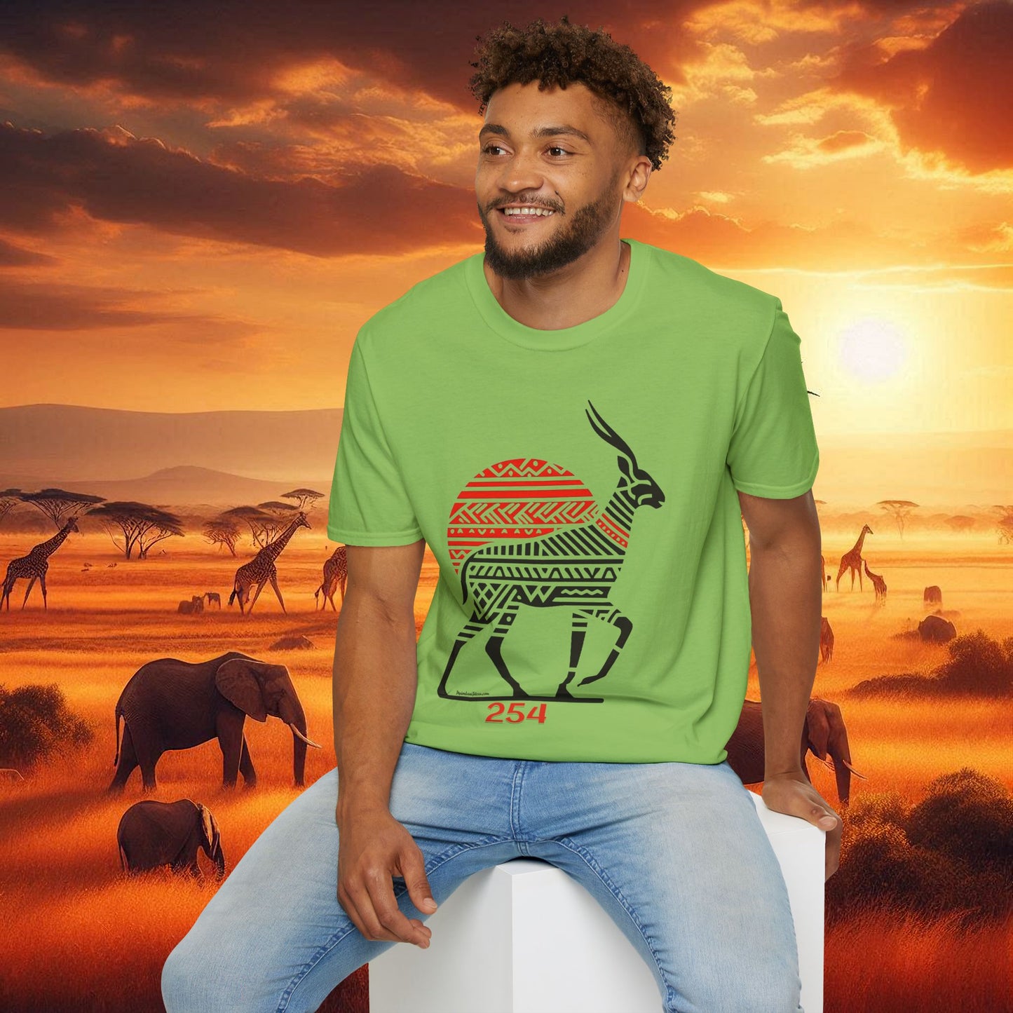 African Bead Style Impala T-Shirt