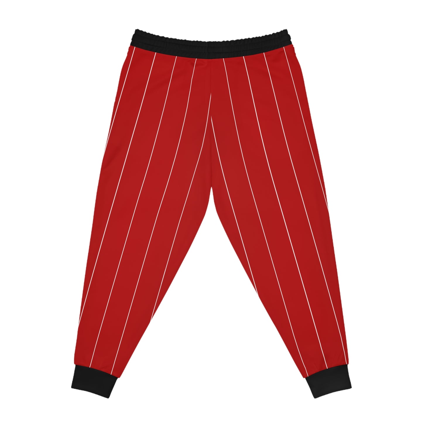 Red Pinstriped Paw Print Baseball Pants