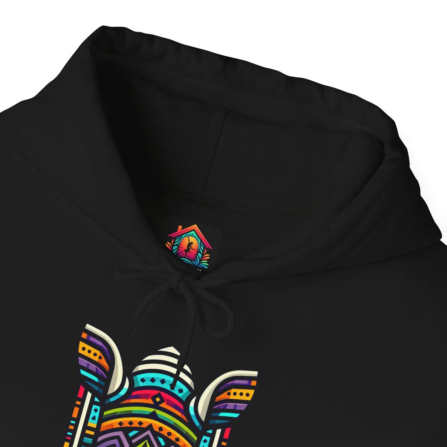 Rhino African Bead Hoodie Sweatshirt
