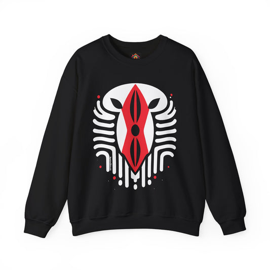 Kenyan Abstract Shield Crewneck Sweatshirt