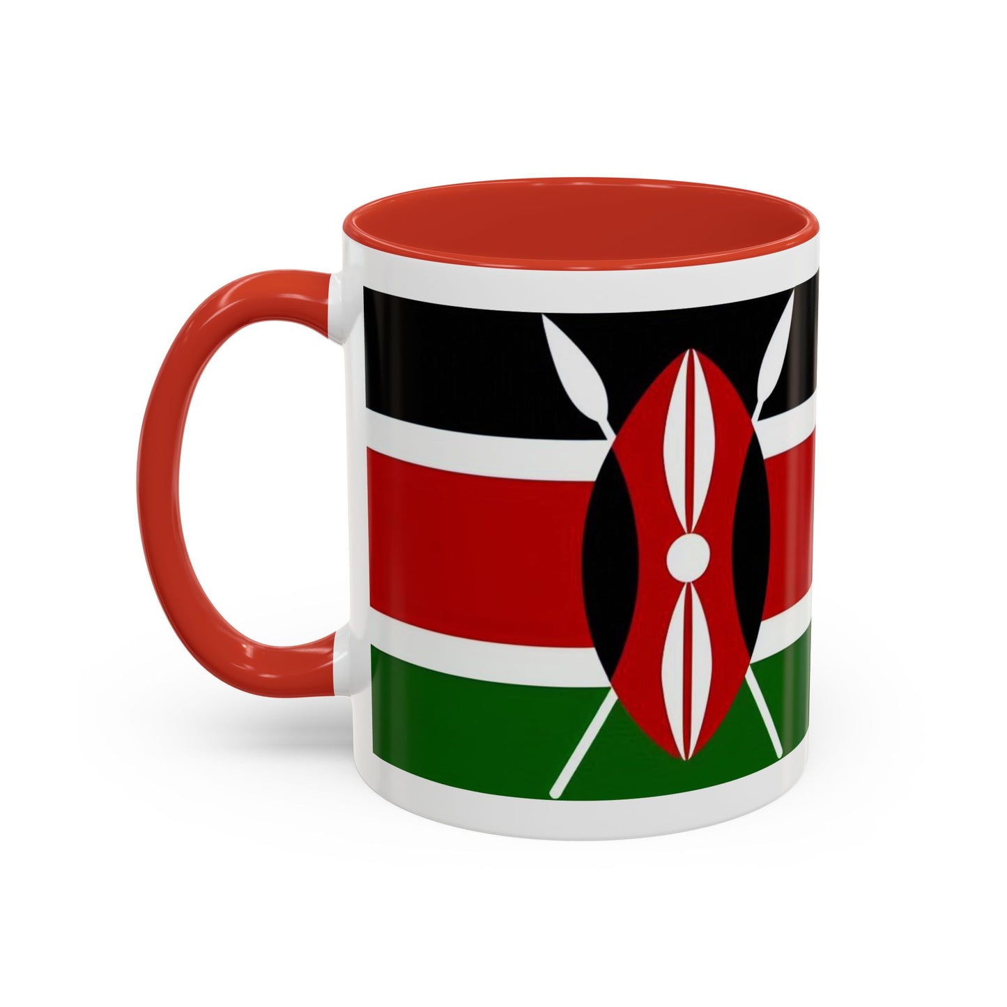 Kenyan Flag Accent Coffee Mug | 11oz & 15oz