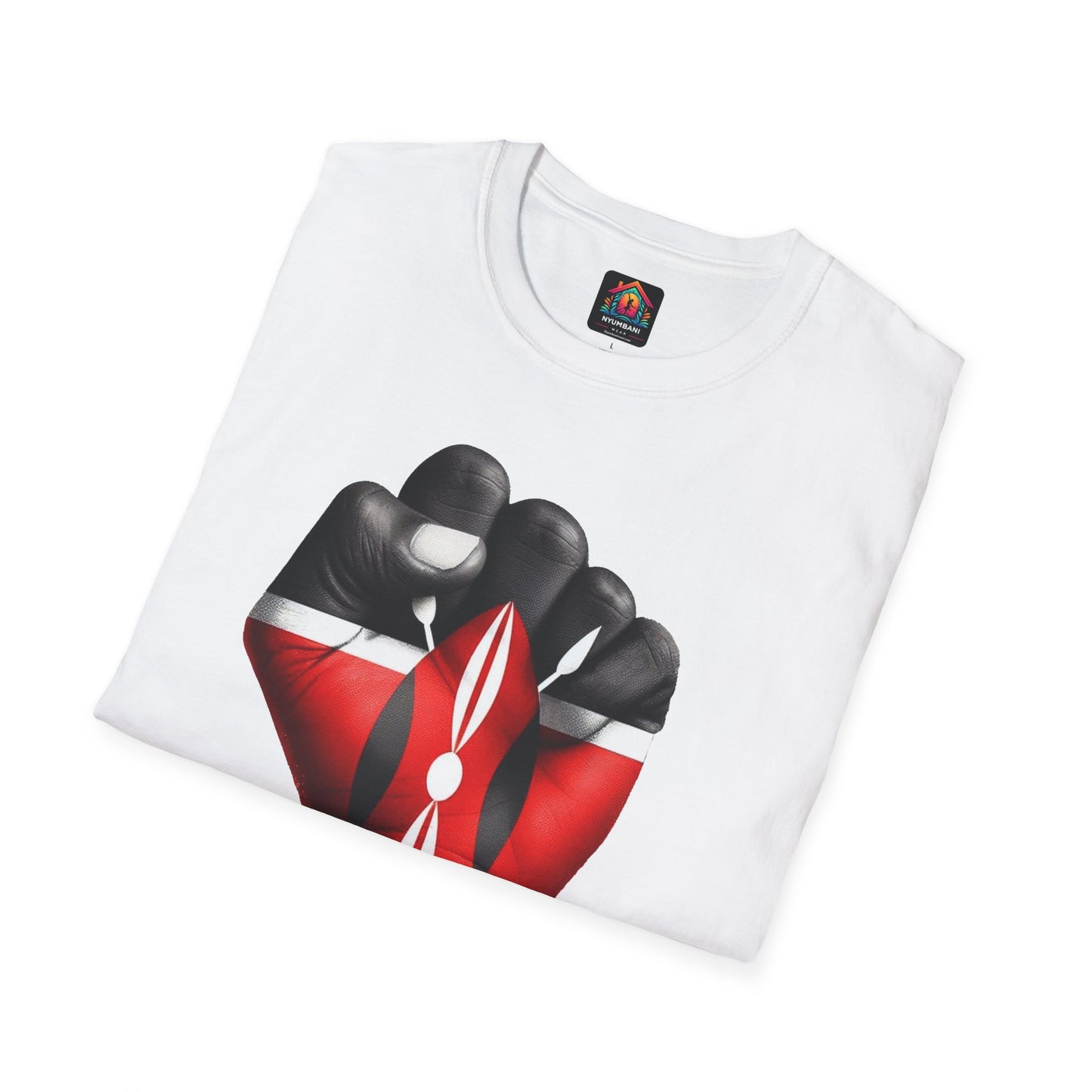Kenyan Aluta Continua Unisex T-Shirt with Black Fist and Kenyan Flag