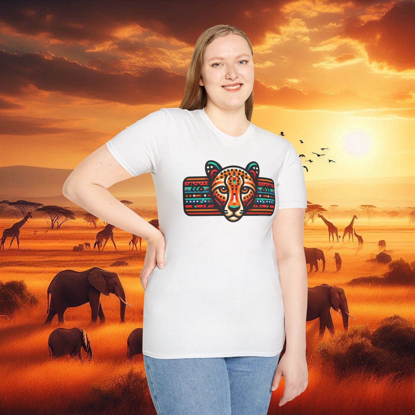 Leopard Tee   Unisex Softstyle T-Shirt
